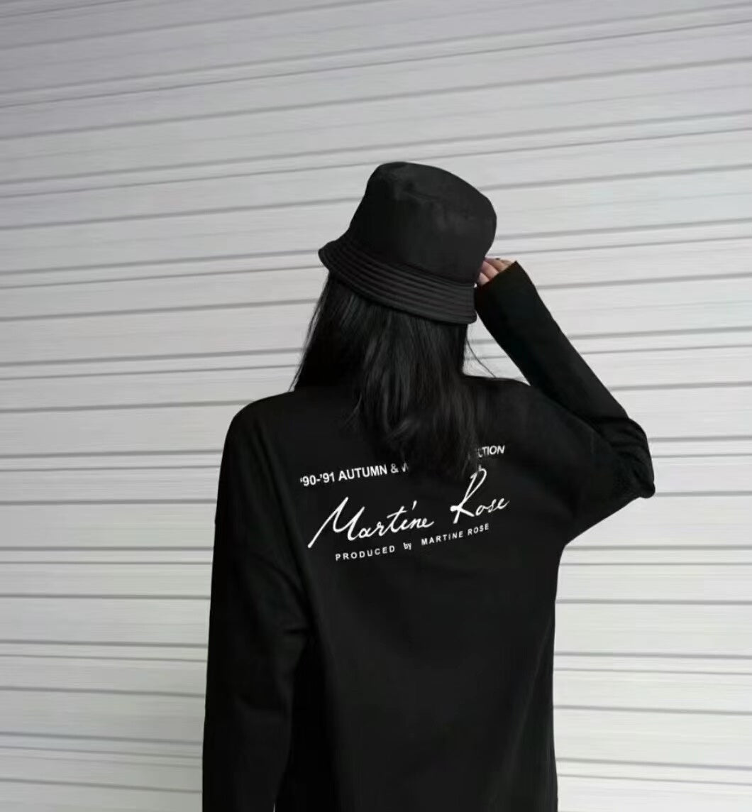 Martine Rose Long Sleeve Black Shirt