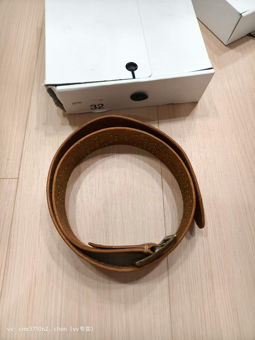 visvim 17SS STUDS BELT 45MM
