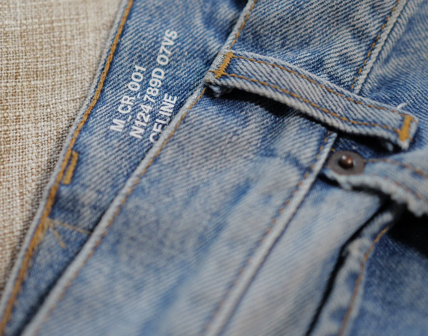 Celine CR001 Blue Washed Denim Jeans