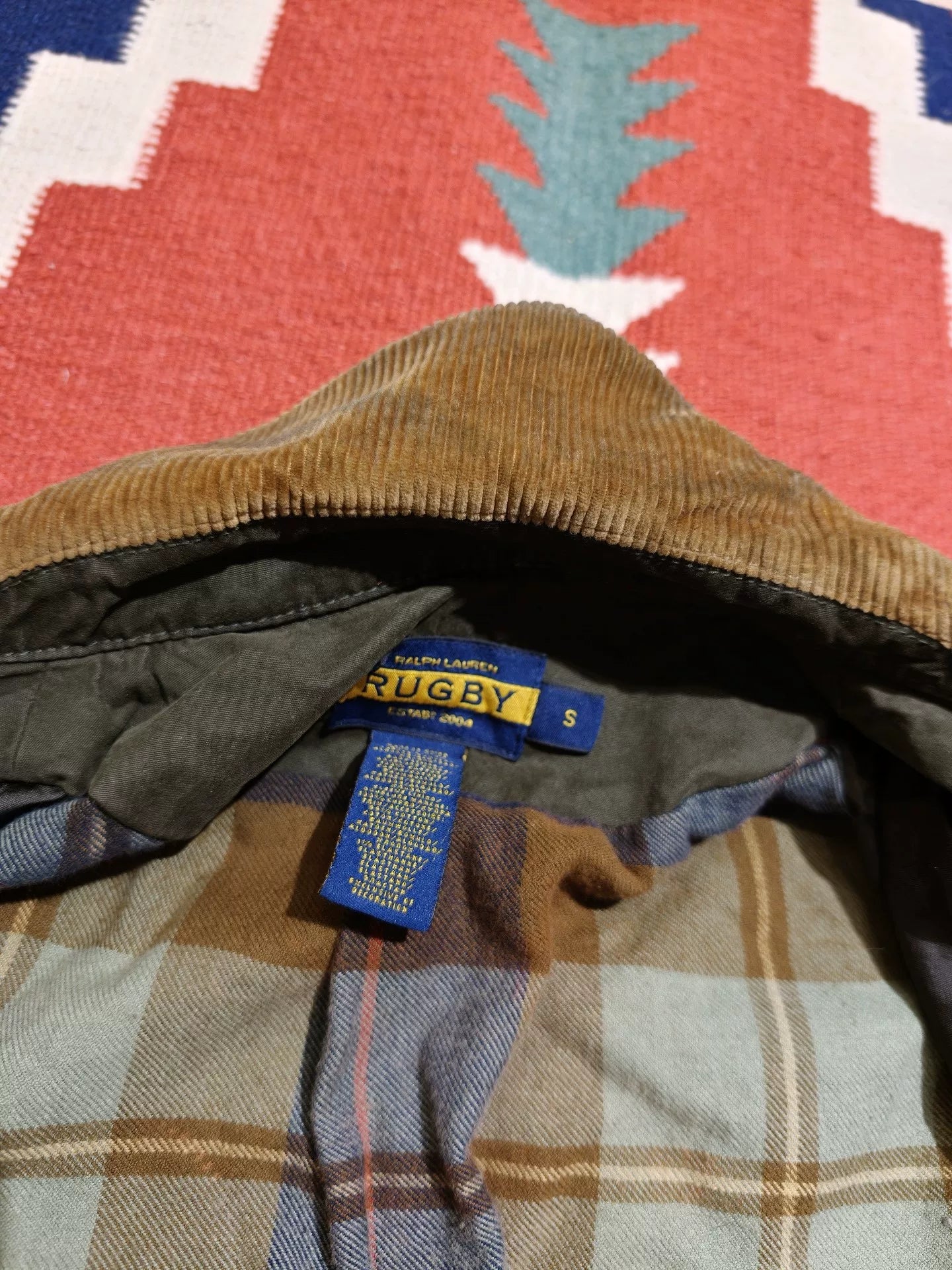 RRL Berkshire Camo Oilcloth Jacket