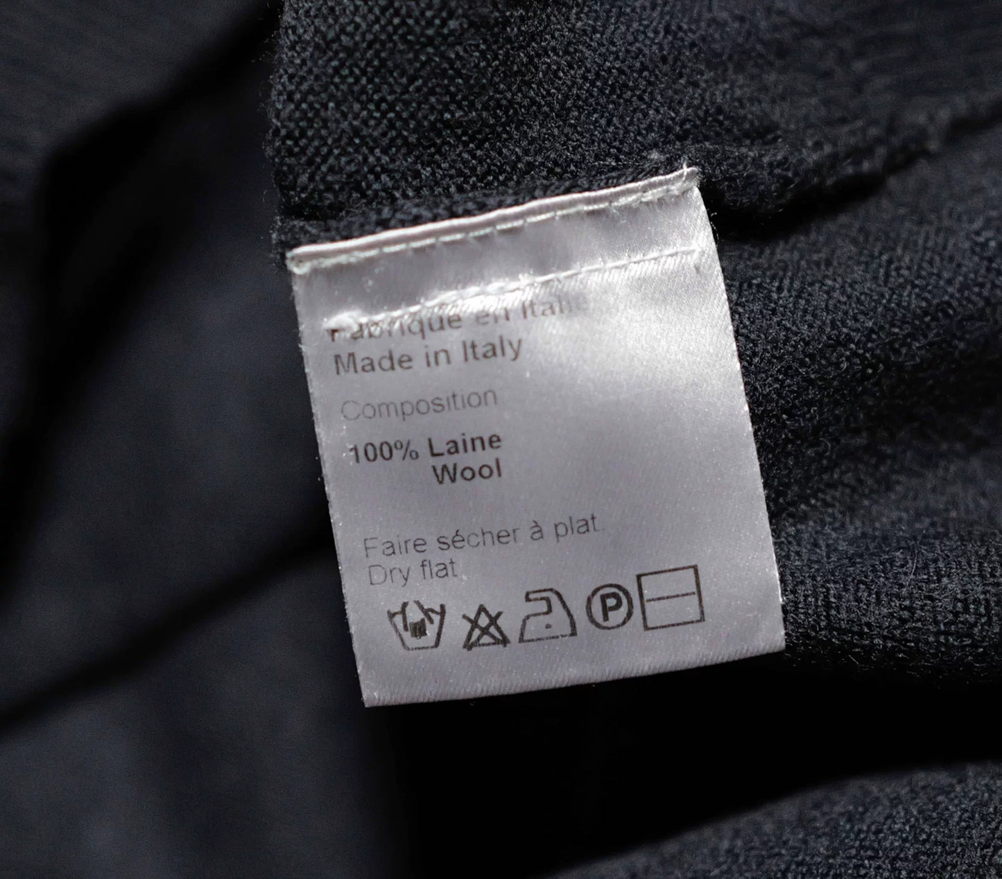 Dior Homme Black V-Neck Wool Sweater