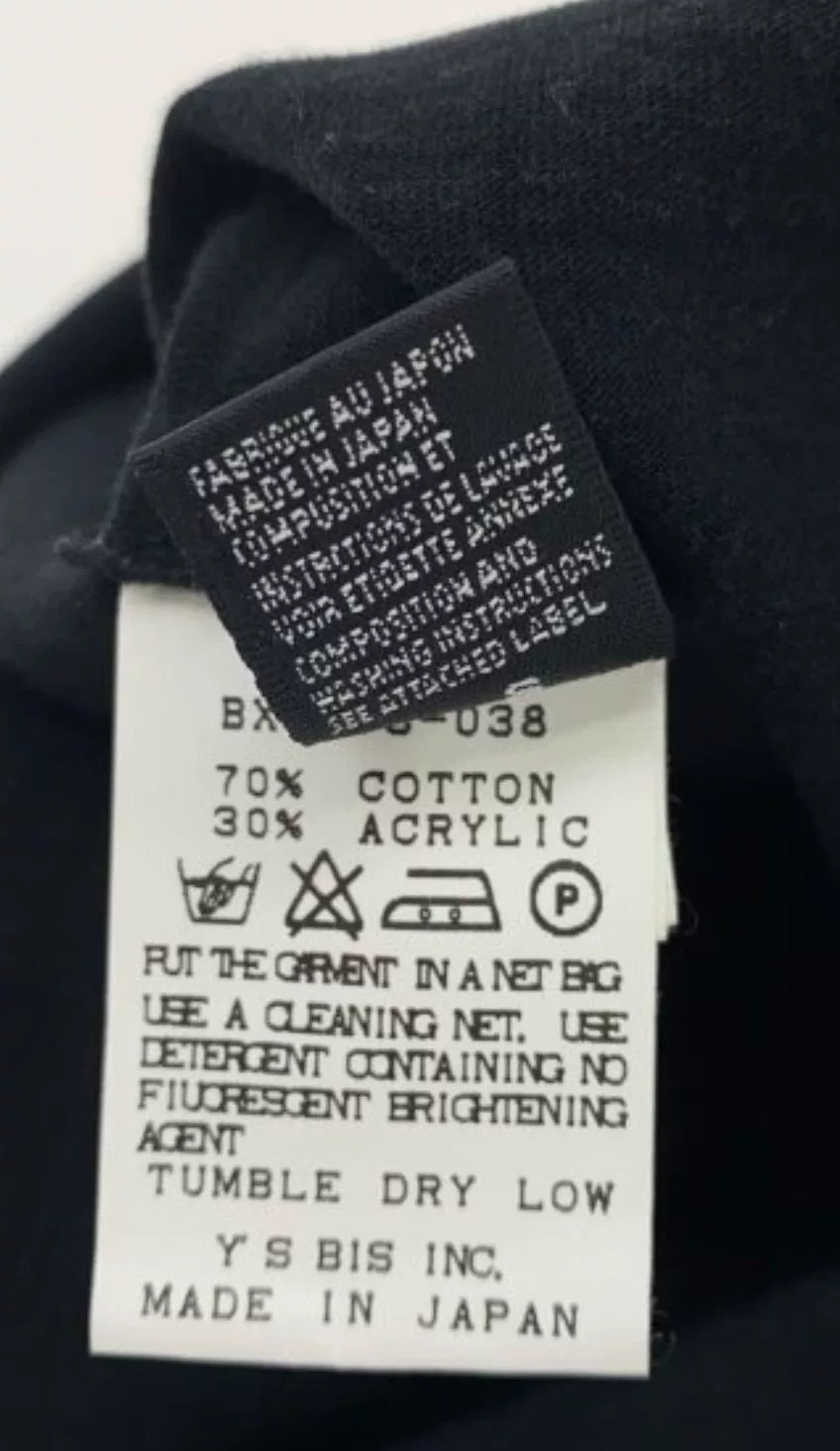 Black Buttoned Collar Jacket by Y's bis