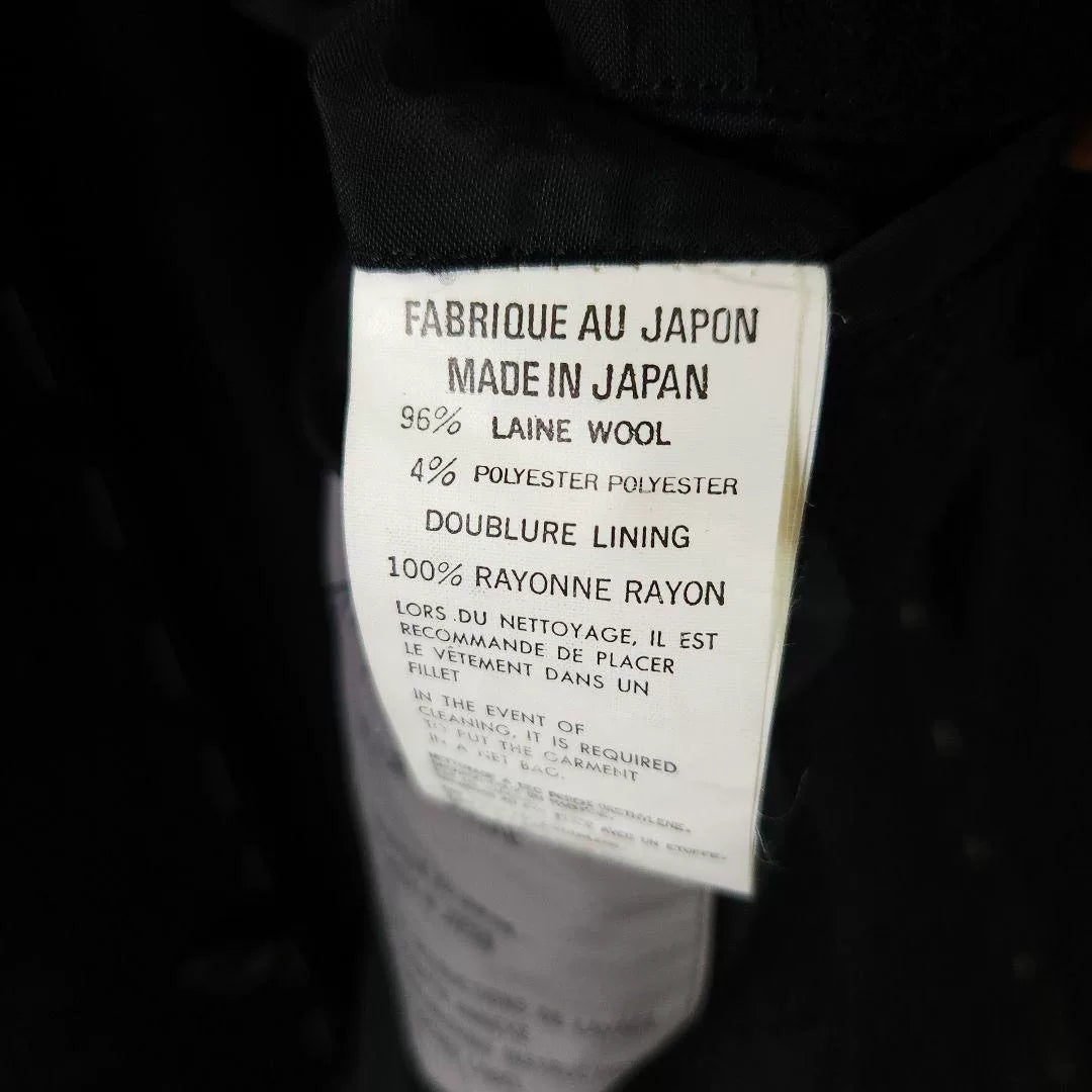 Yohji Yamamoto 1998 Floral Vine Topstitch Coat