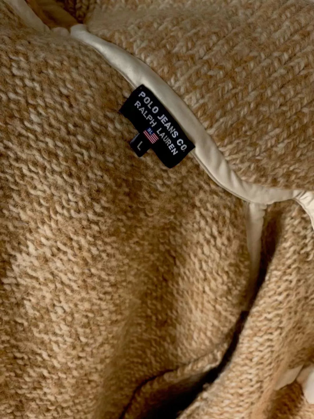 Ralph Lauren Vintage Wool Horn Button Cardigan