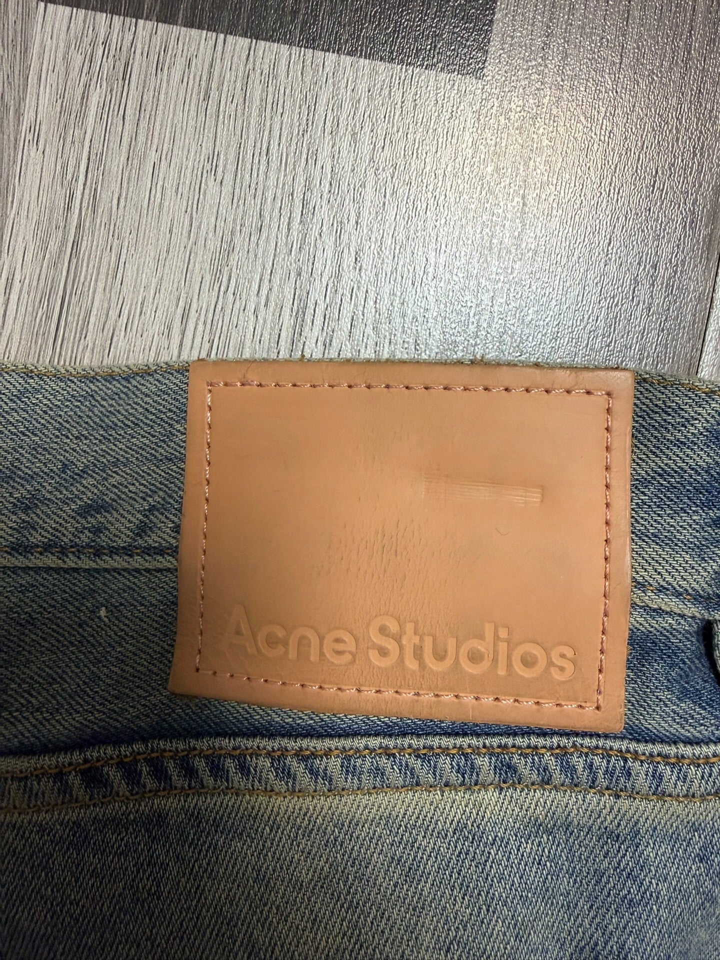 Acne Studios Blue Baggy Denim Jeans
