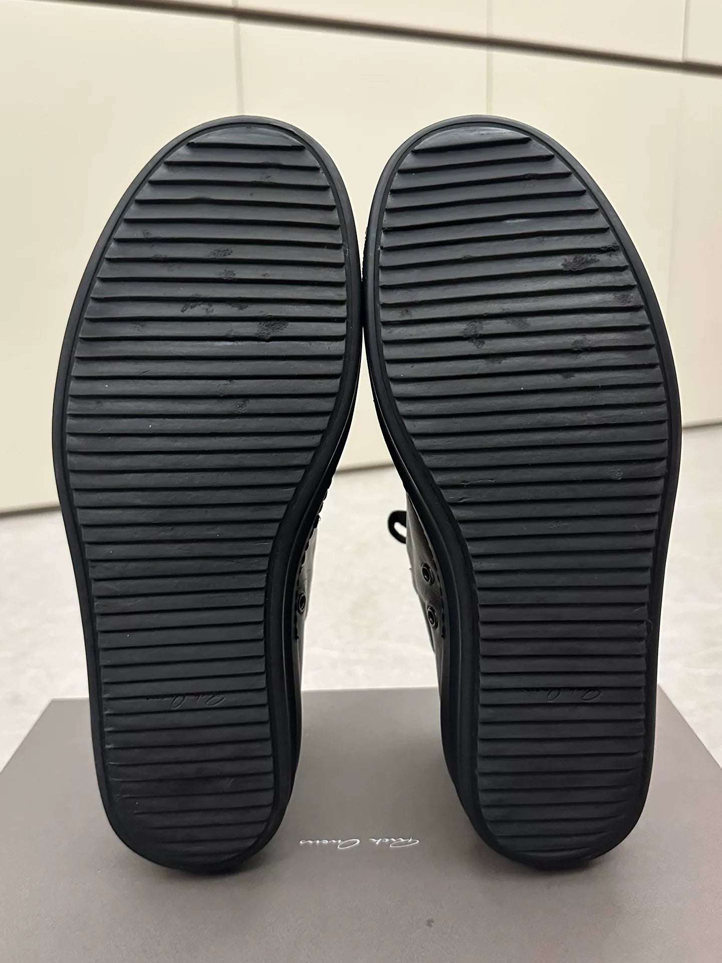 Rick Owens x Converse Black Leather Sneakers