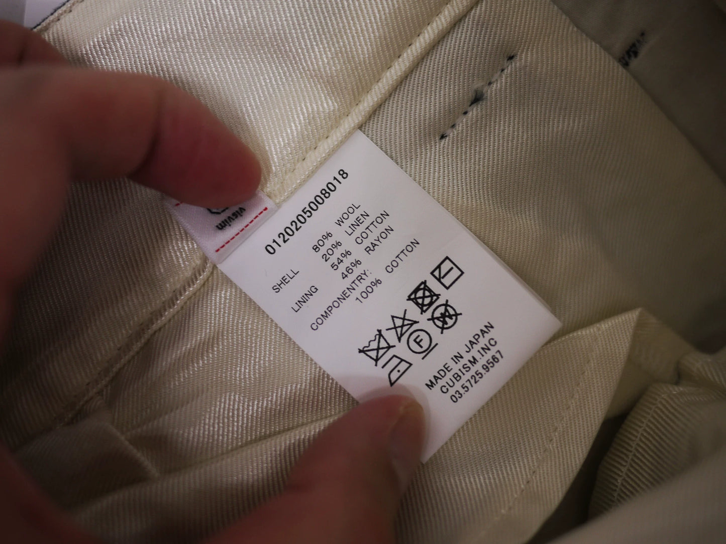 visvim hakama pants in navy blue