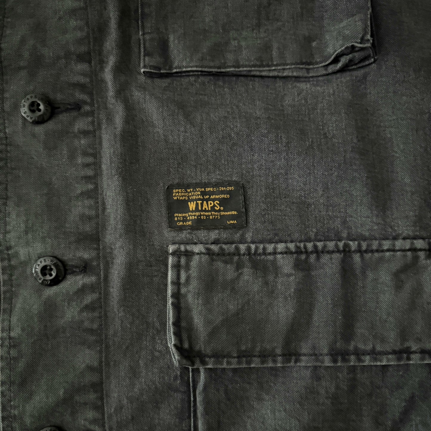 Wtaps 17ss Jungle Washed Four-Pocket Jacket