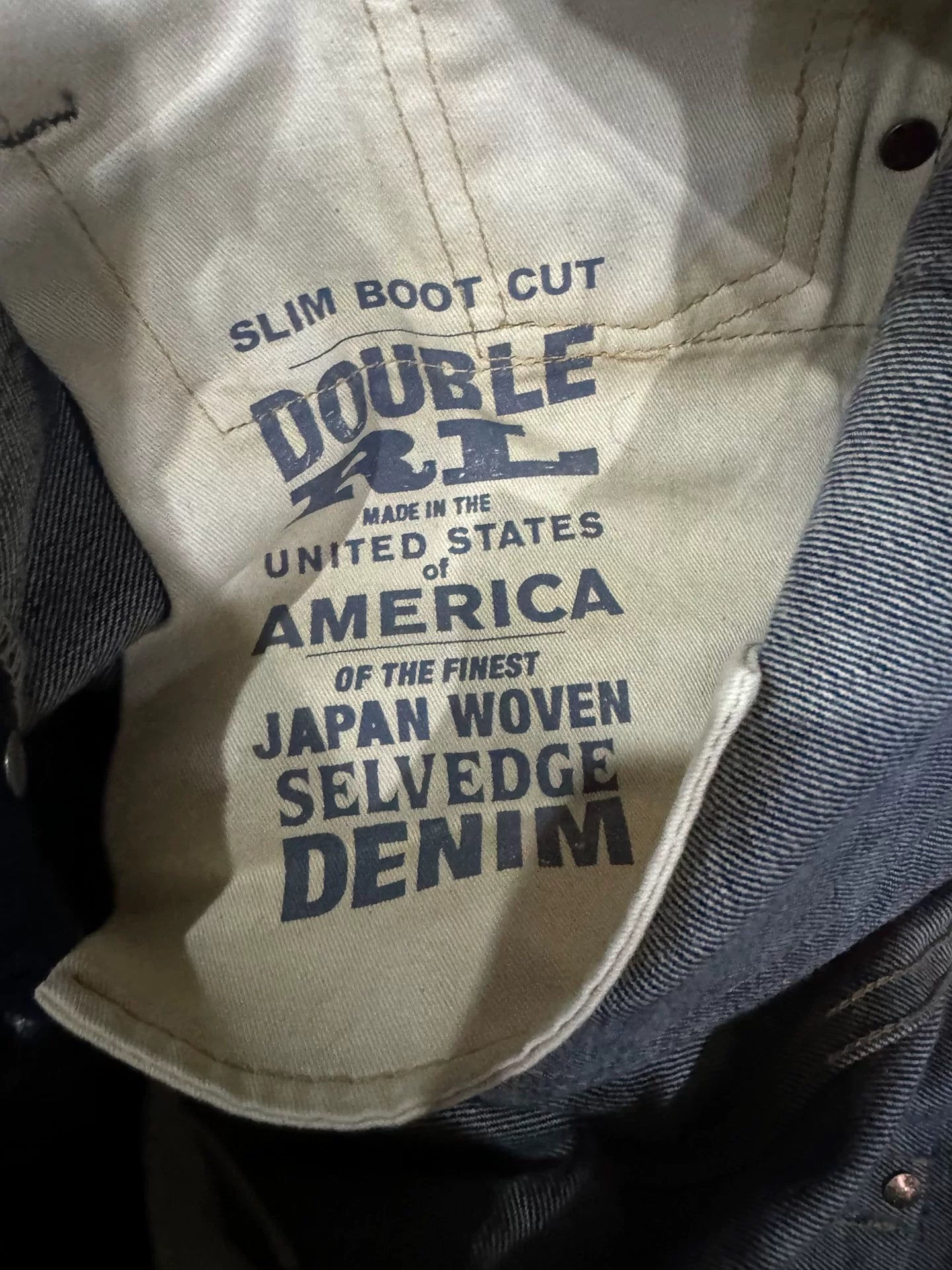 RRL Classic Blue Denim Pants