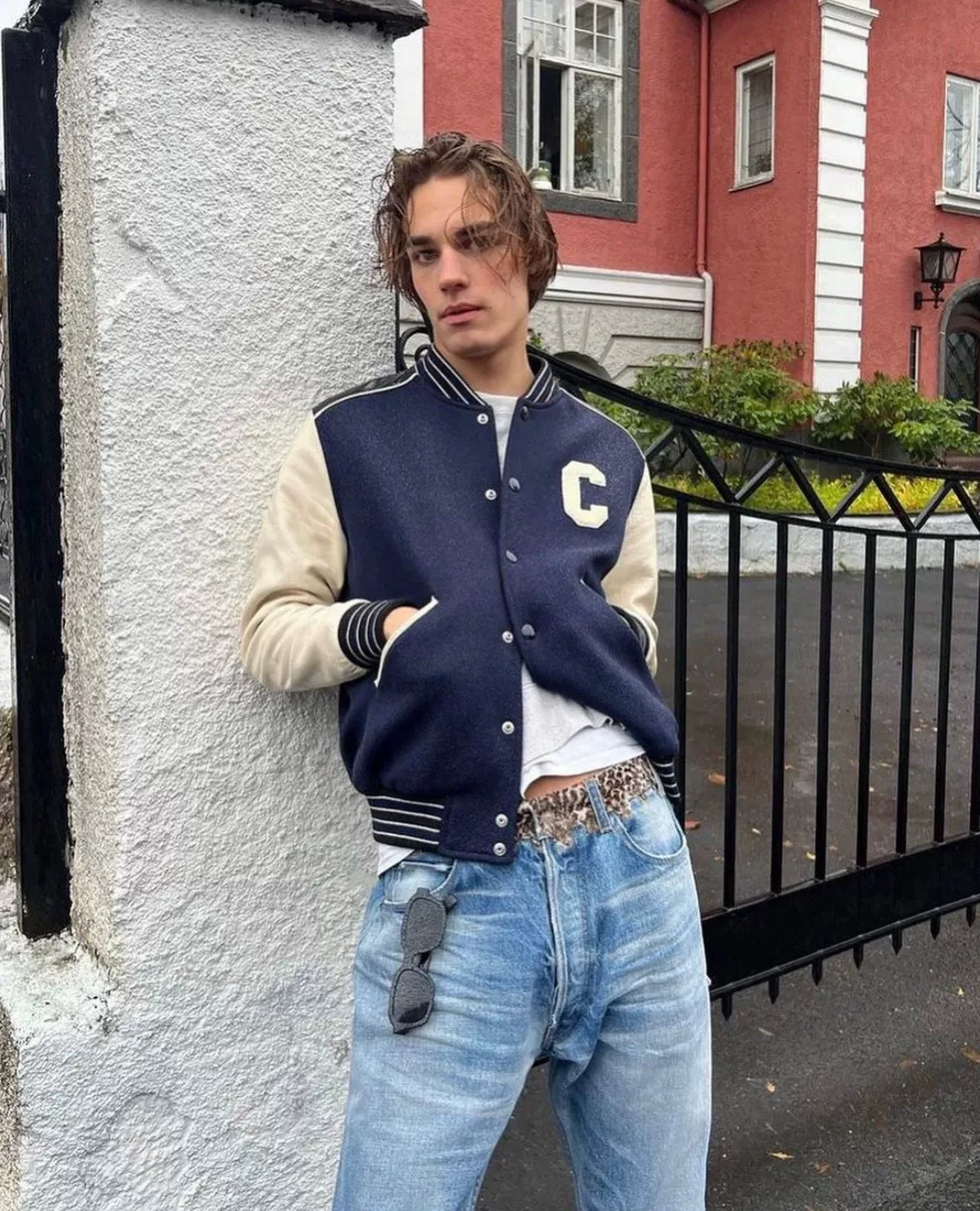 Celine Vintage Style Baseball Jacket
