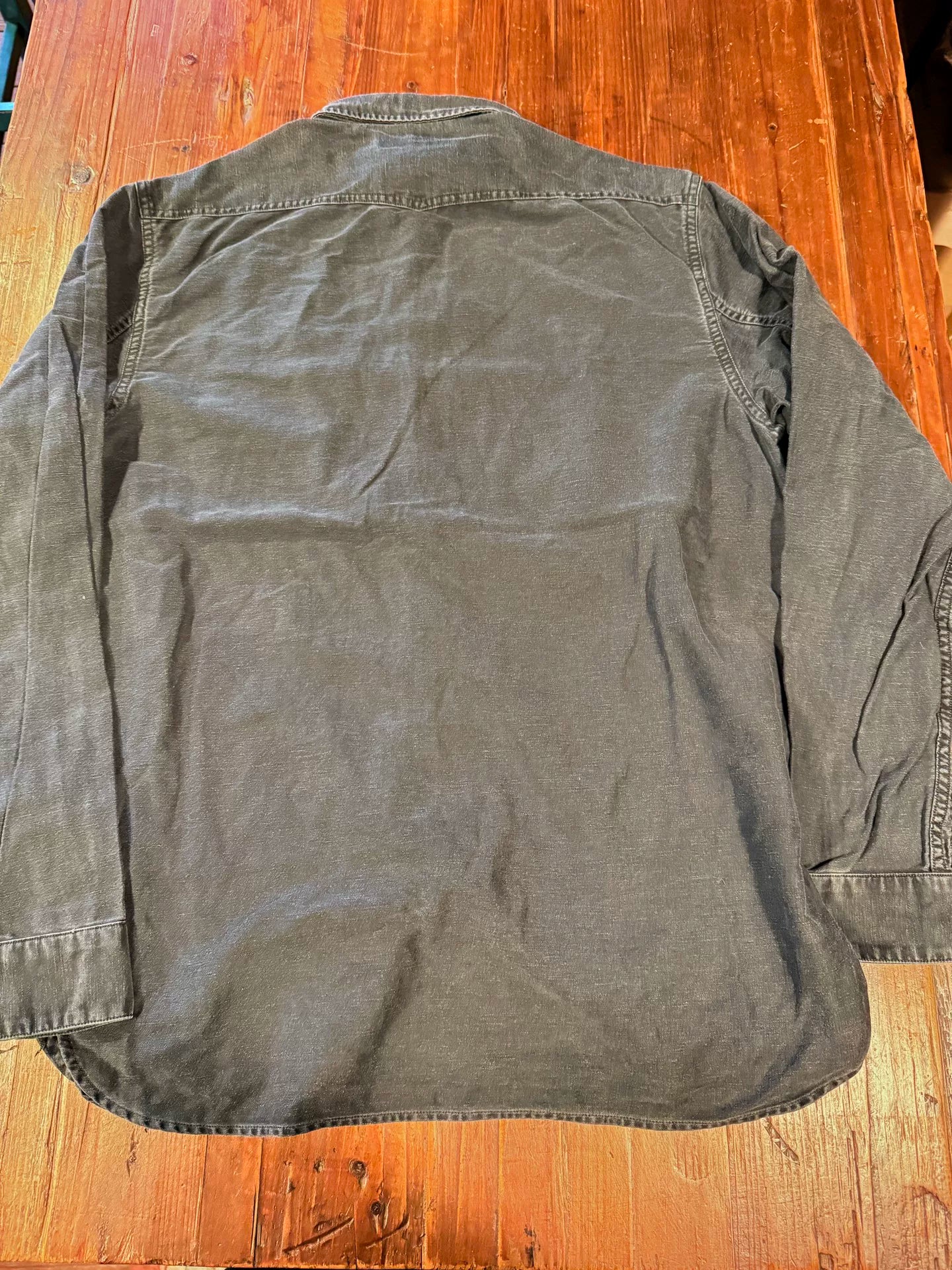 RRL Ralph Lauren Black Washed Denim Shirt M