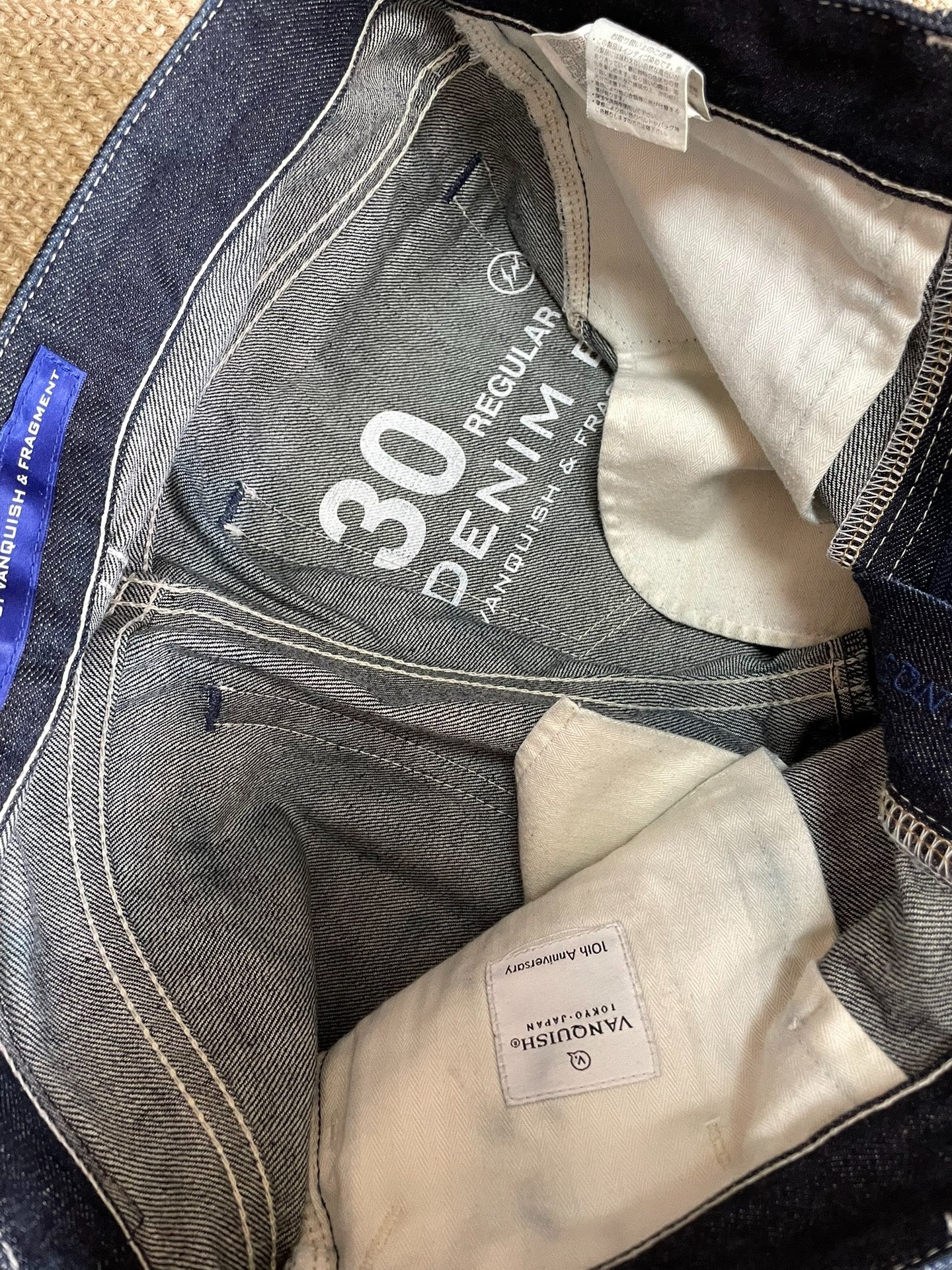 Vanquish & Fragment Gold Lightning Denim
