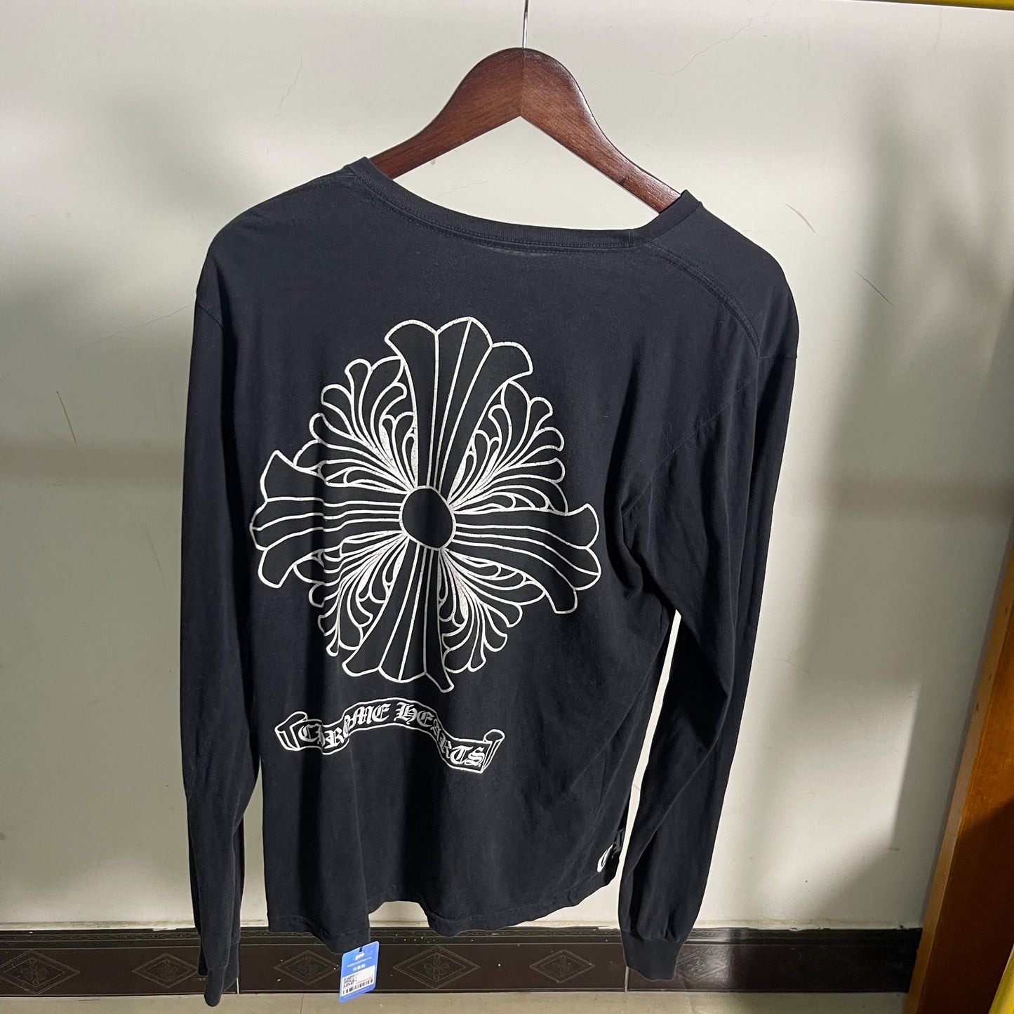 Chrome Hearts Black Long Sleeve Cross Print