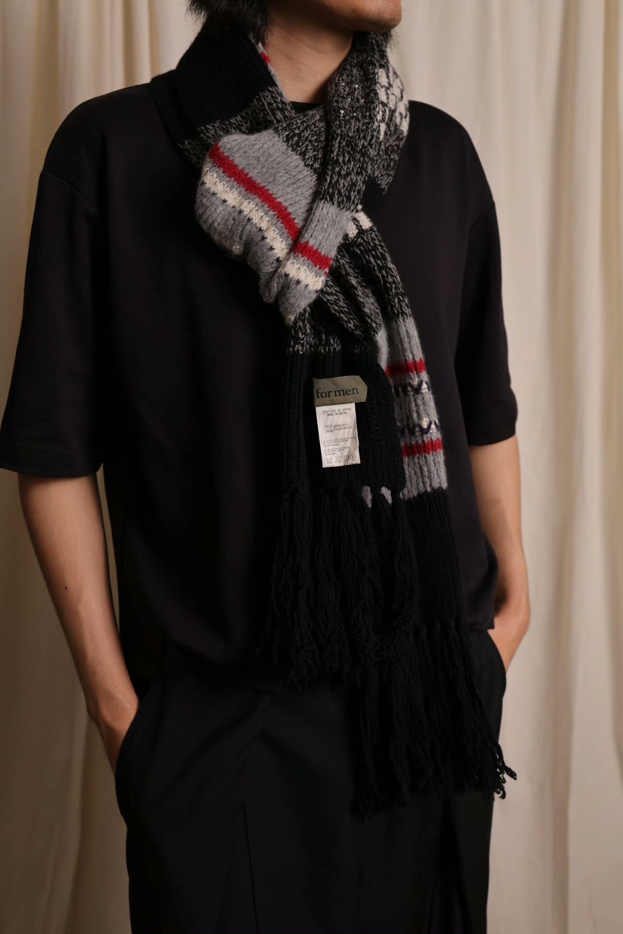 Y's for men Yohji Fringe Scarf