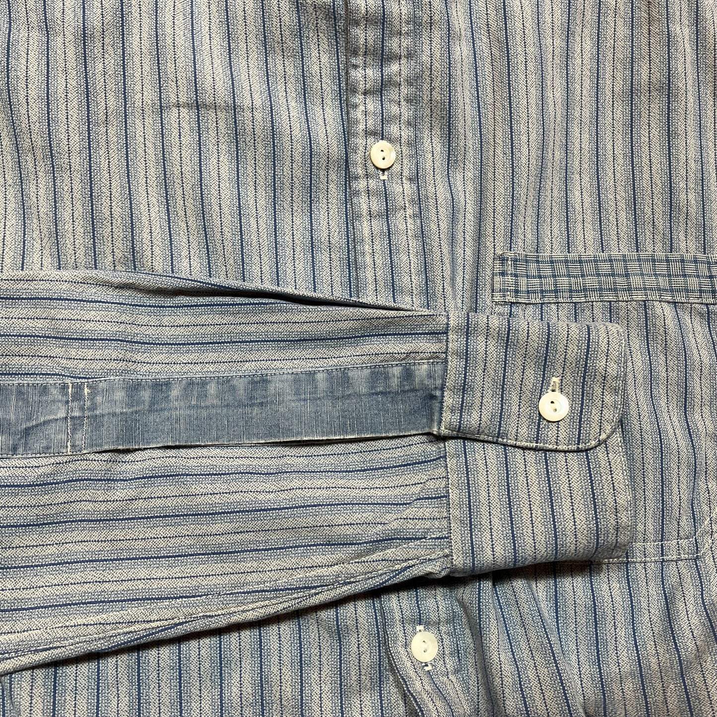 RRL Striped Panel Shirt by Ralph Lauren
