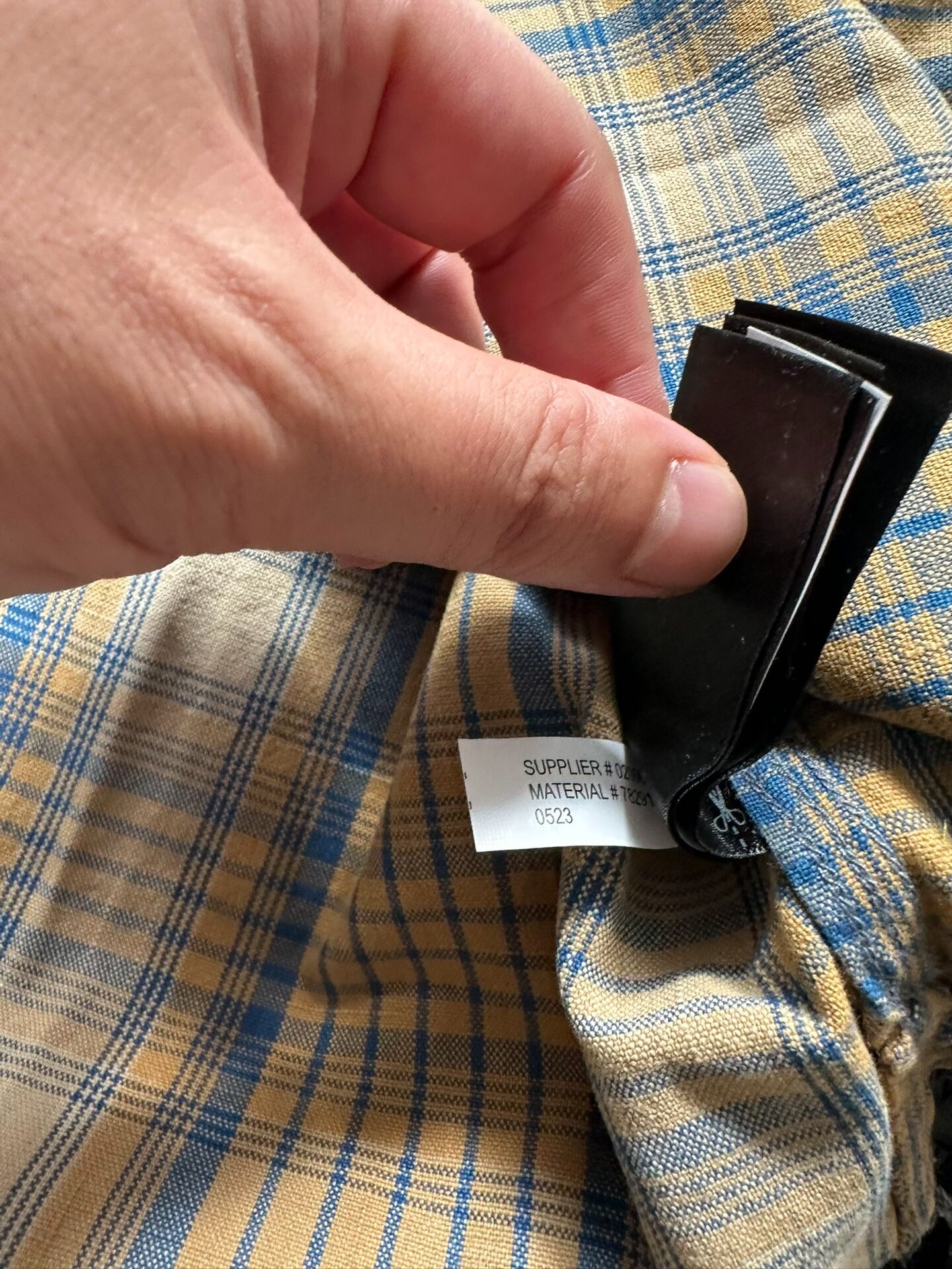 rrl striped work shirt in size large