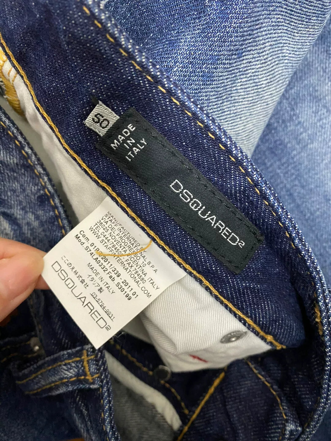 dsquared2 men's casual denim pants