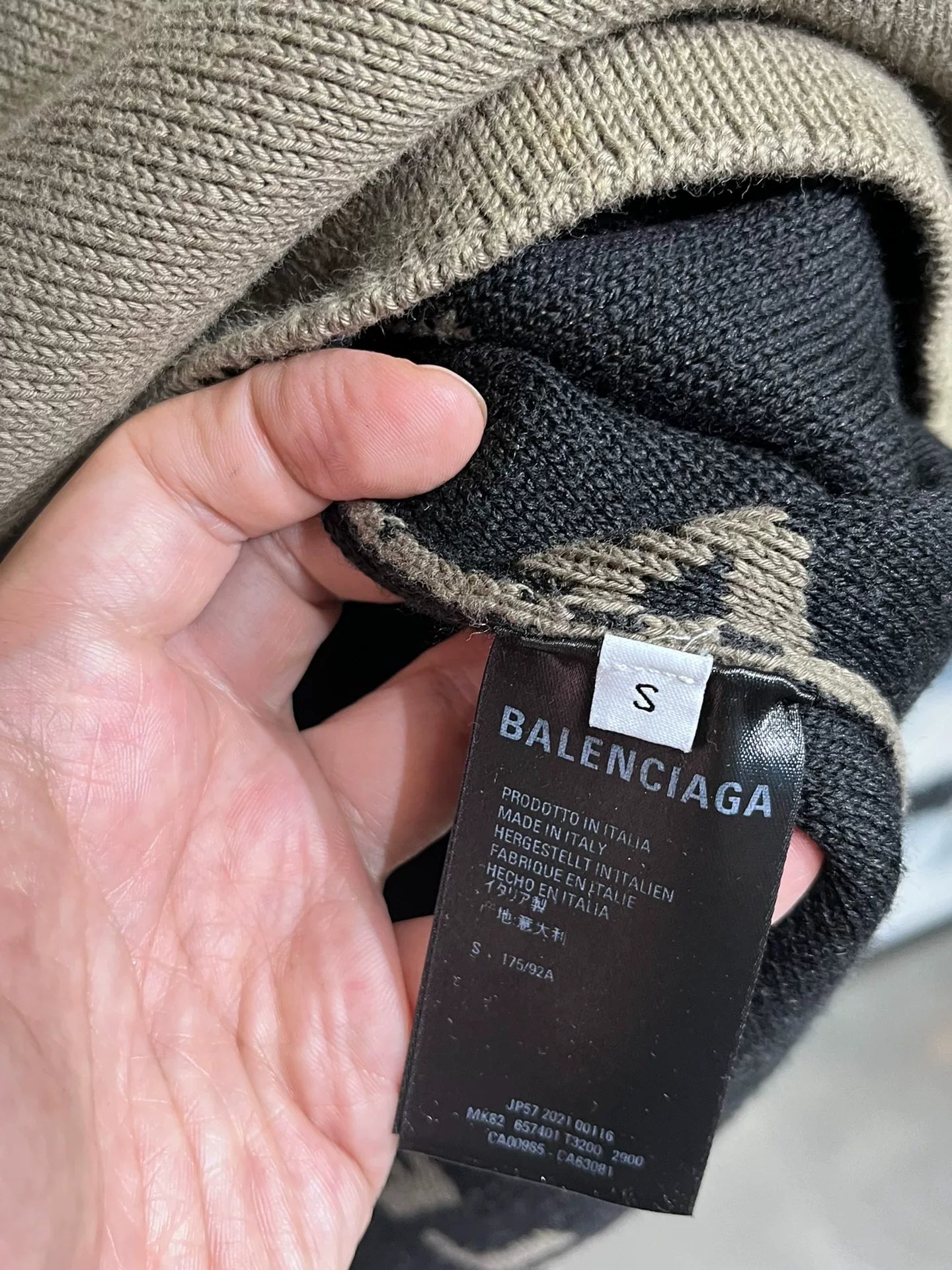 Balenciaga Letter Sweater Size S