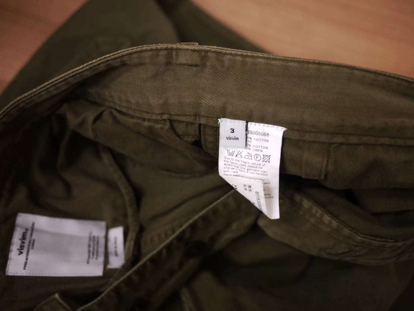 visvim pastoral pants olive green chinos