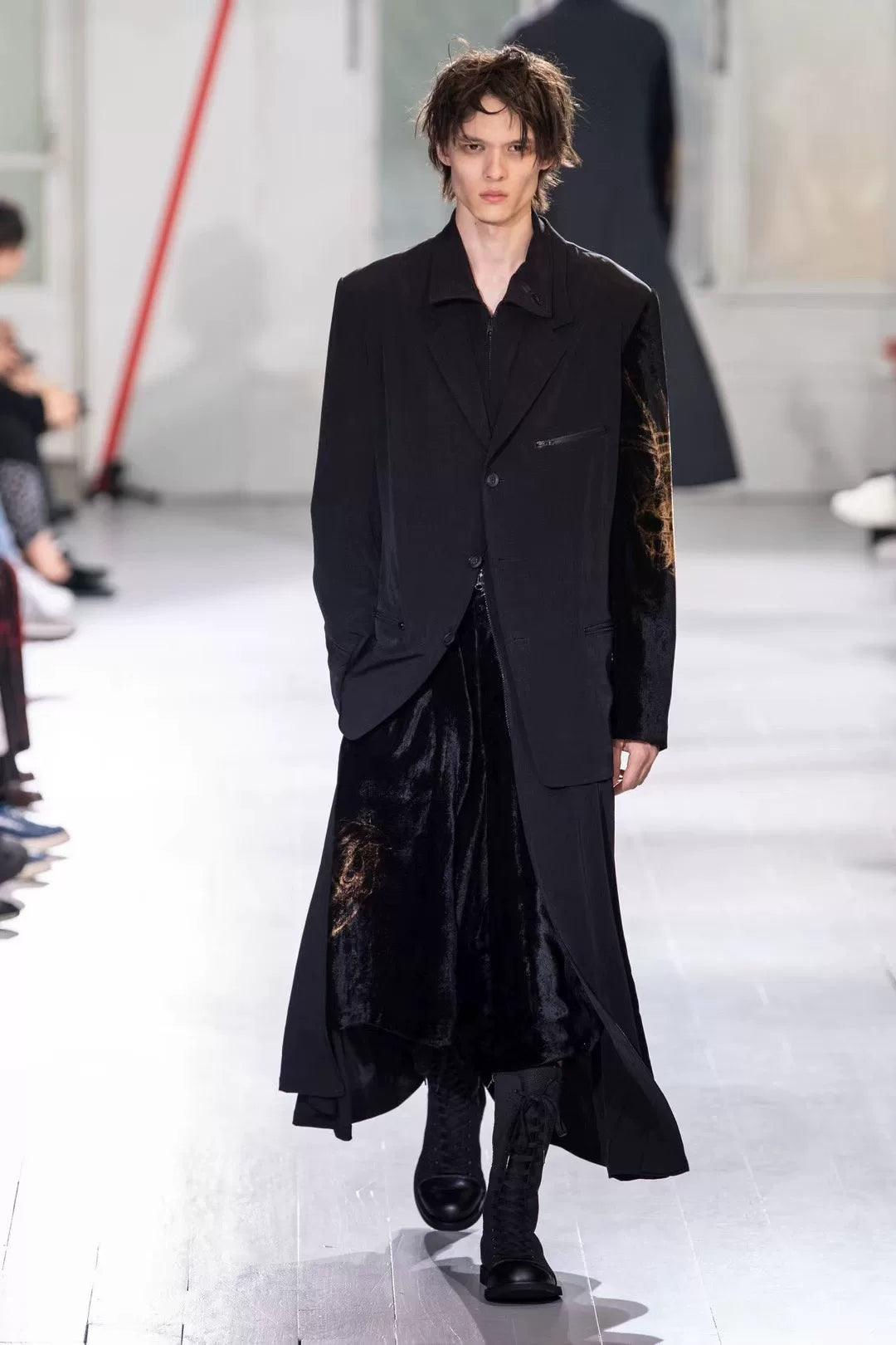 Yohji Yamamoto S/S 2022 Ring Zip Wool Coat