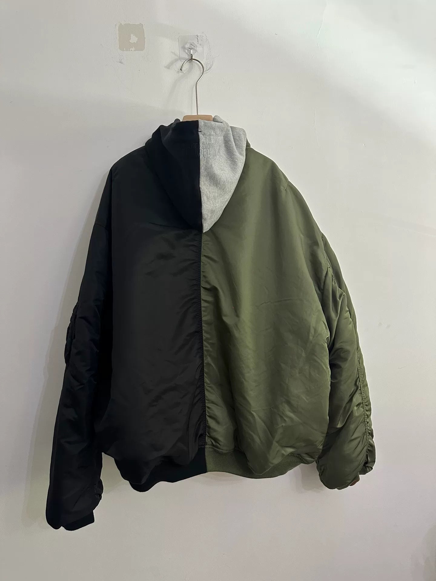 vetements color-blocked alpha bomber jacket