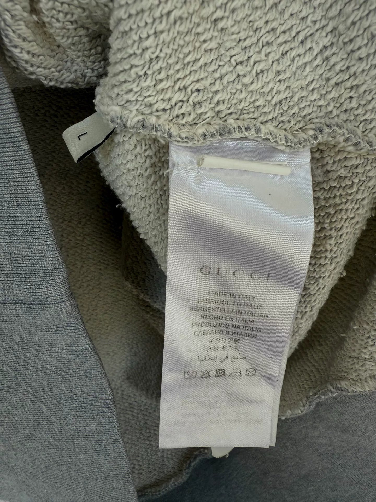 gucci logo sweatshirt with side stripes
