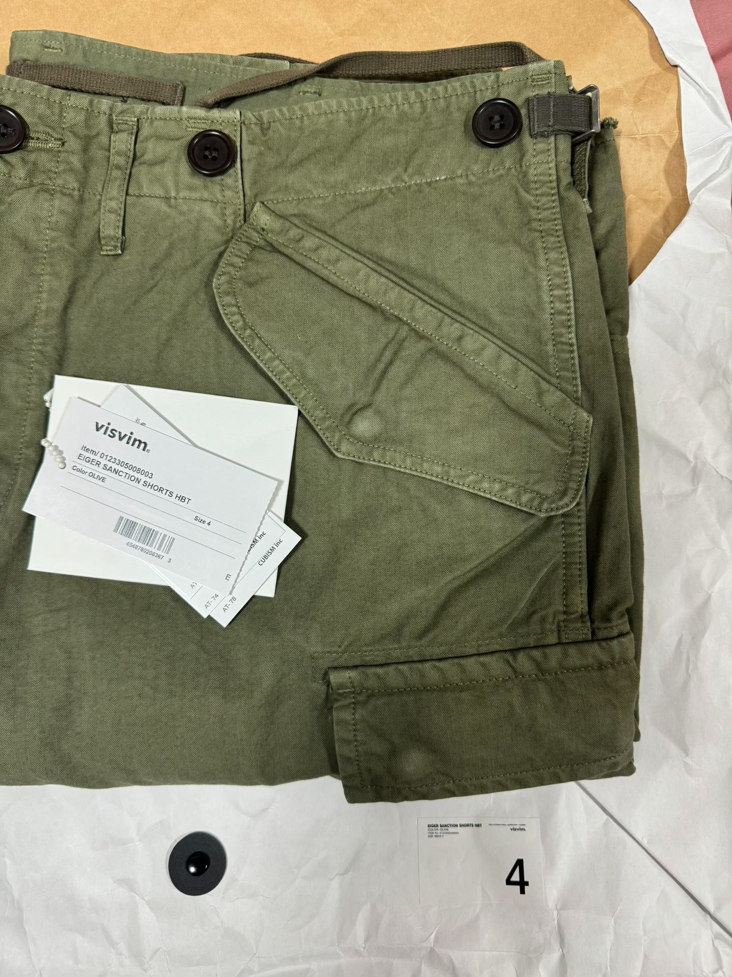 VISVIM 23SS EIGER SANCTION SHORTS