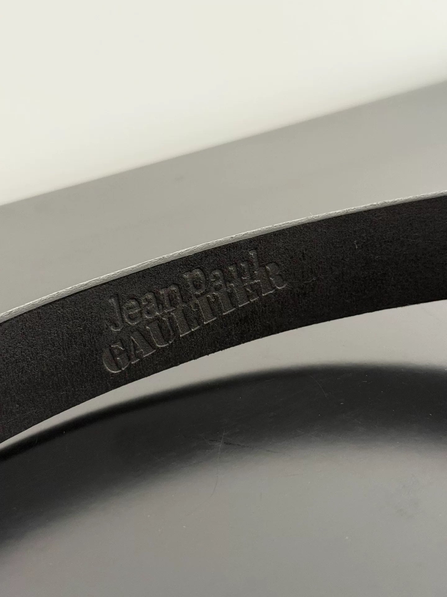 jean paul gaultier logo belt