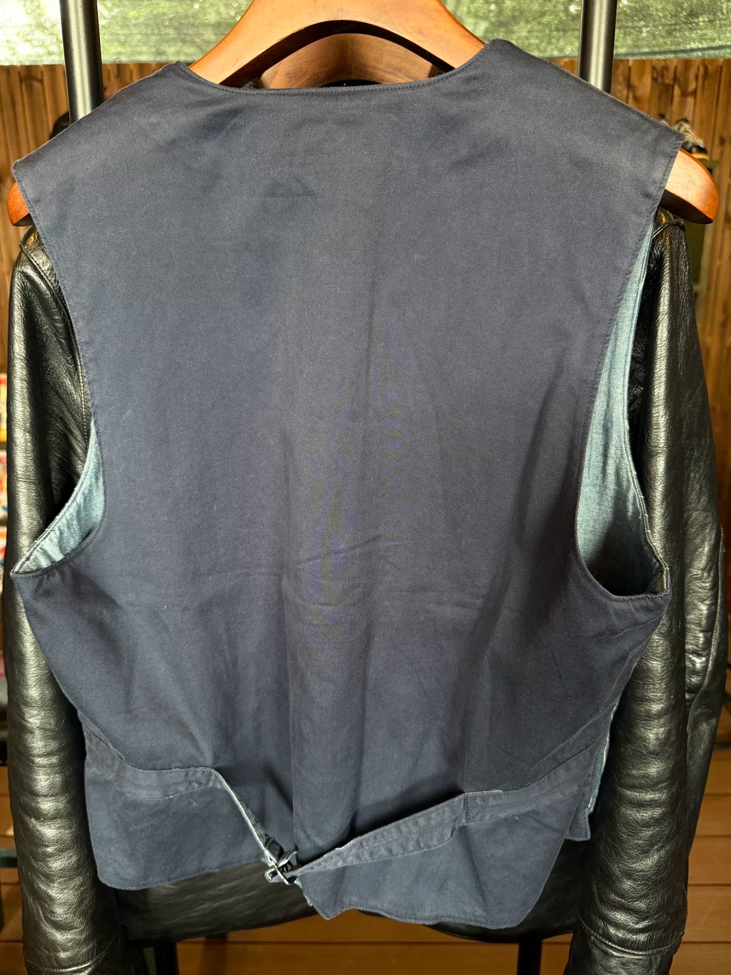 RRL Blue Striped Vest