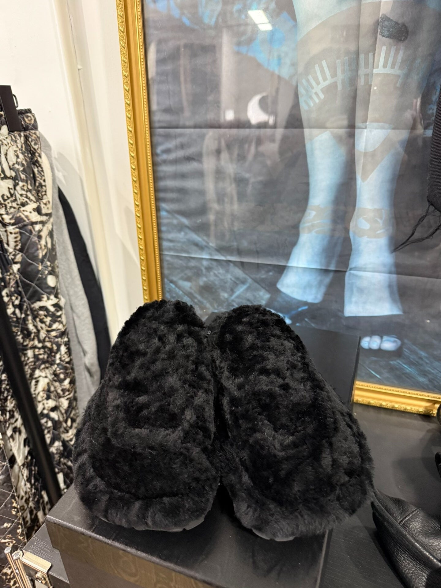 Dries van Noten Loafer Fur Slippers