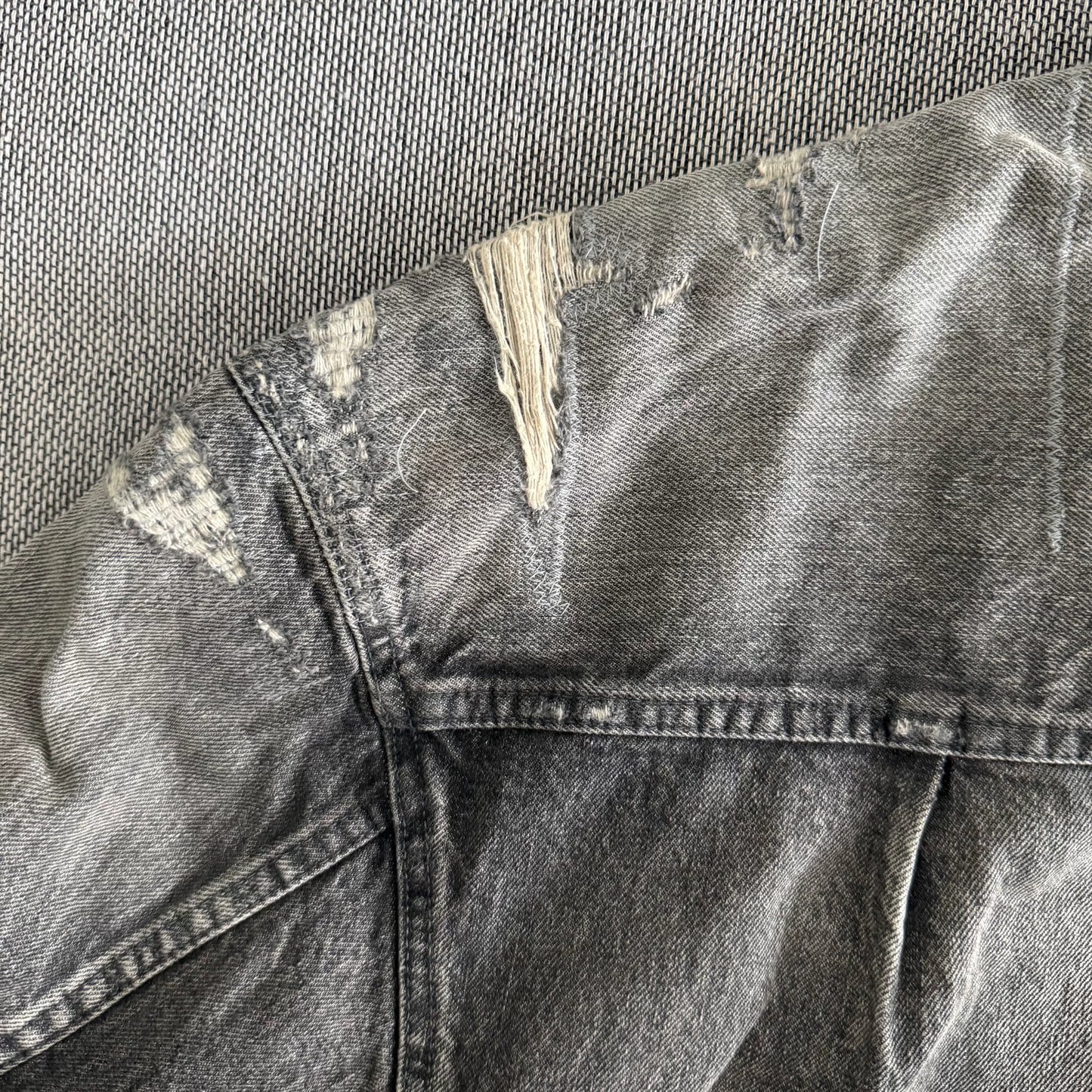 madness 23aw black denim jacket