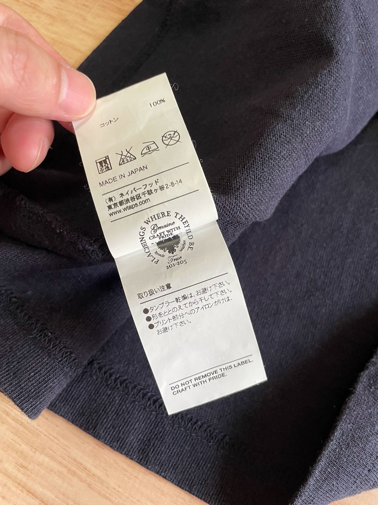 WTAPS 14SS Design Letter Print T-Shirt