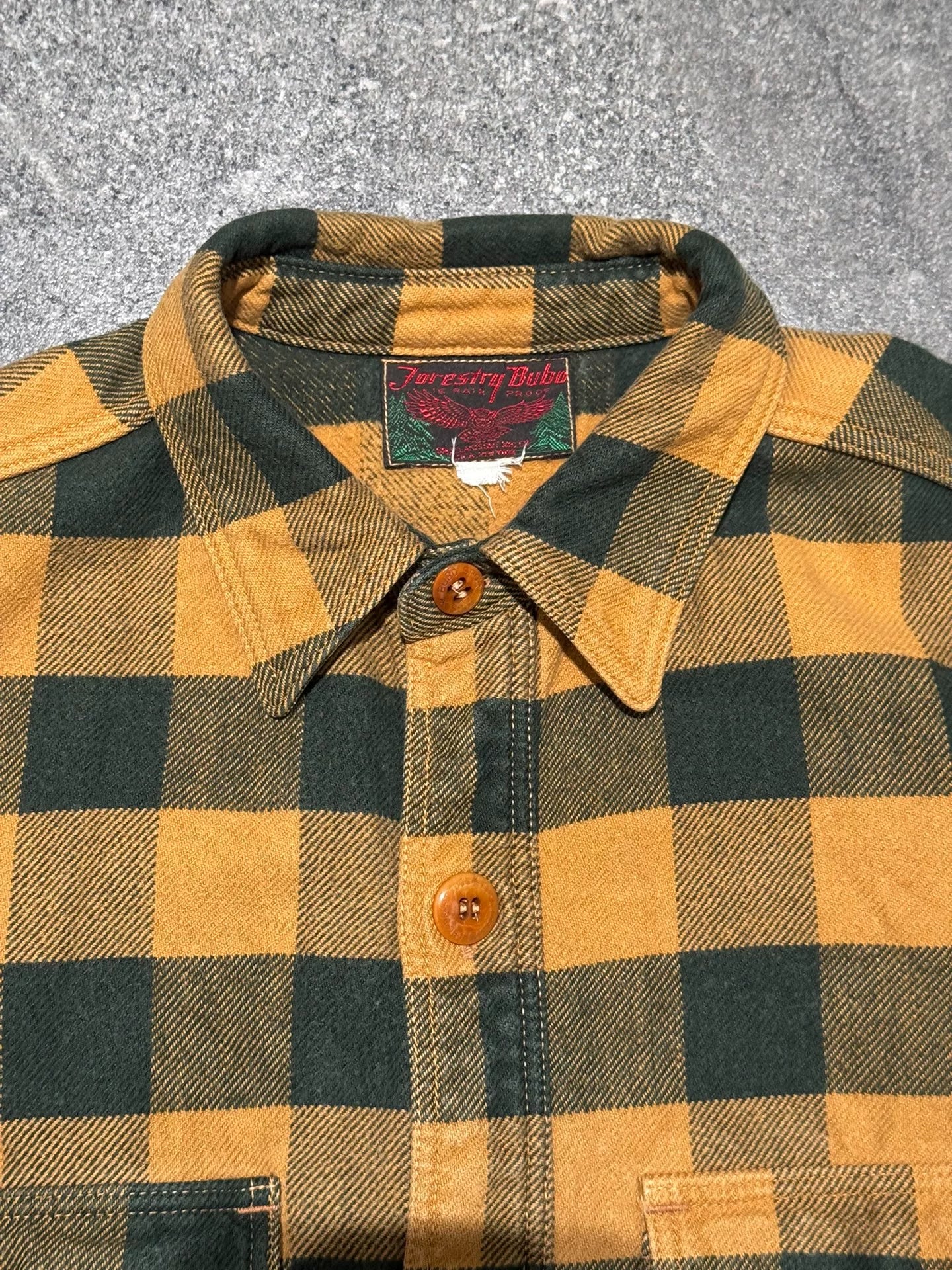 Freewheelers Plaid Shirt Yellow Green