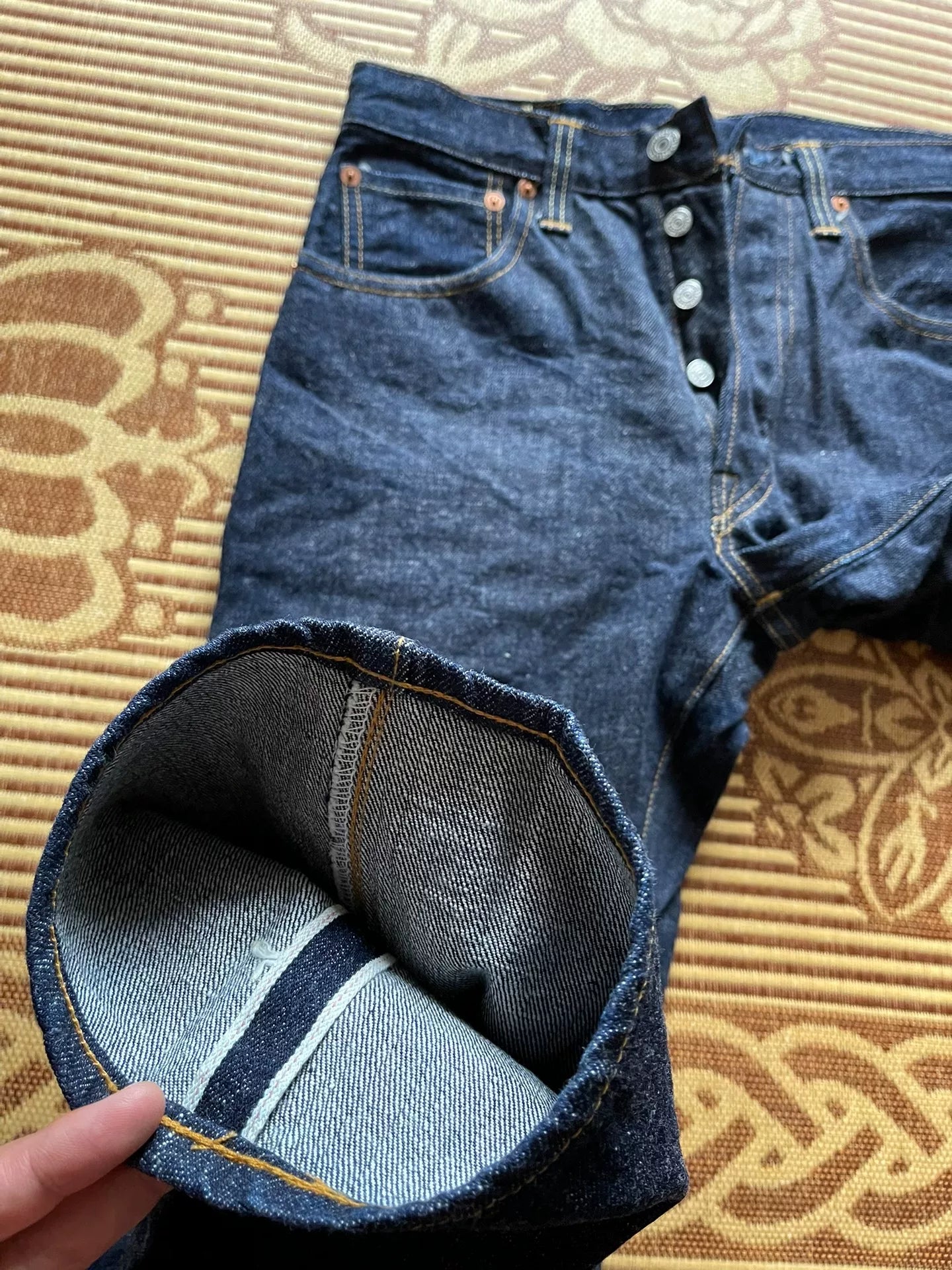 Levi's 501xx Raw Denim Jeans