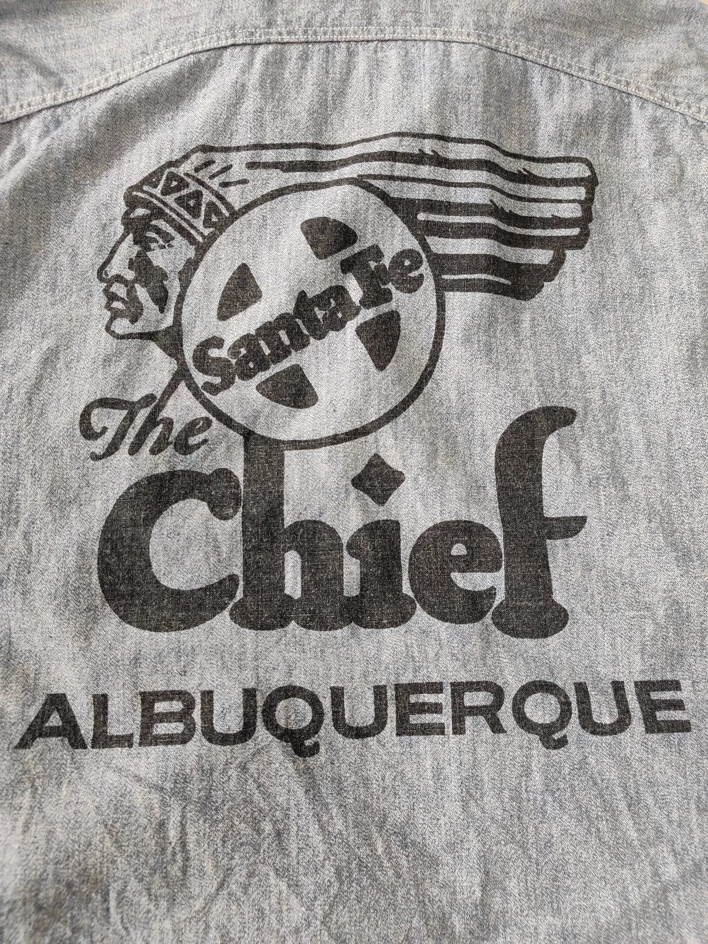 freewheelers chief printed button-up shirt