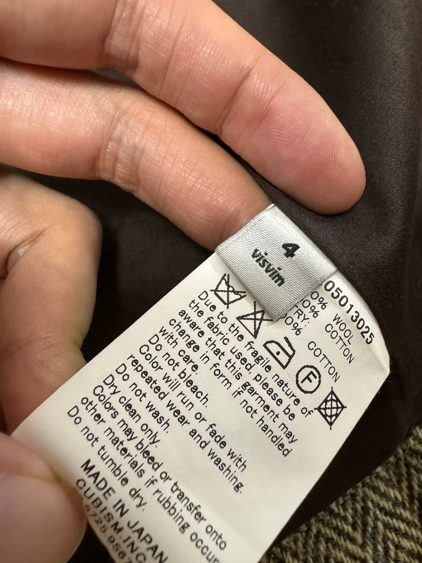 visvim sanjuro harris tweed jacket