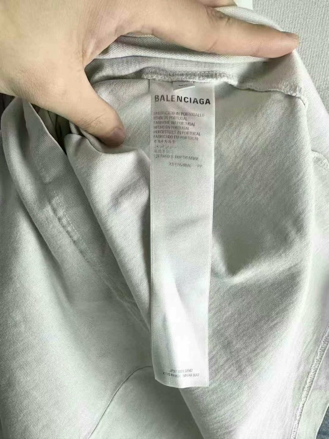 balenciaga gray batman short sleeve t-shirt