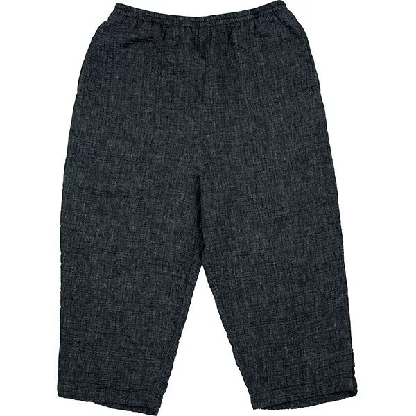 gray sashiko wide suit and pants set