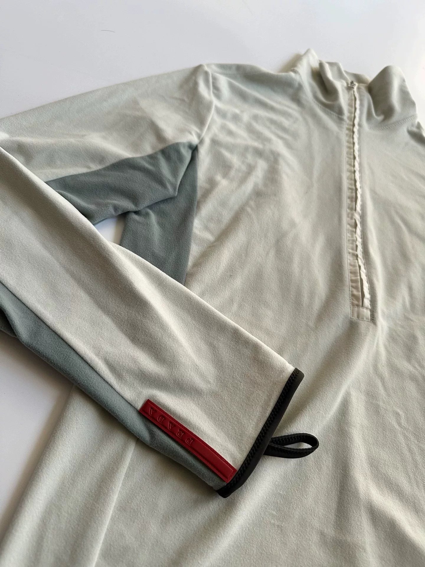 PRADA Long Zip Polo Sweatshirt