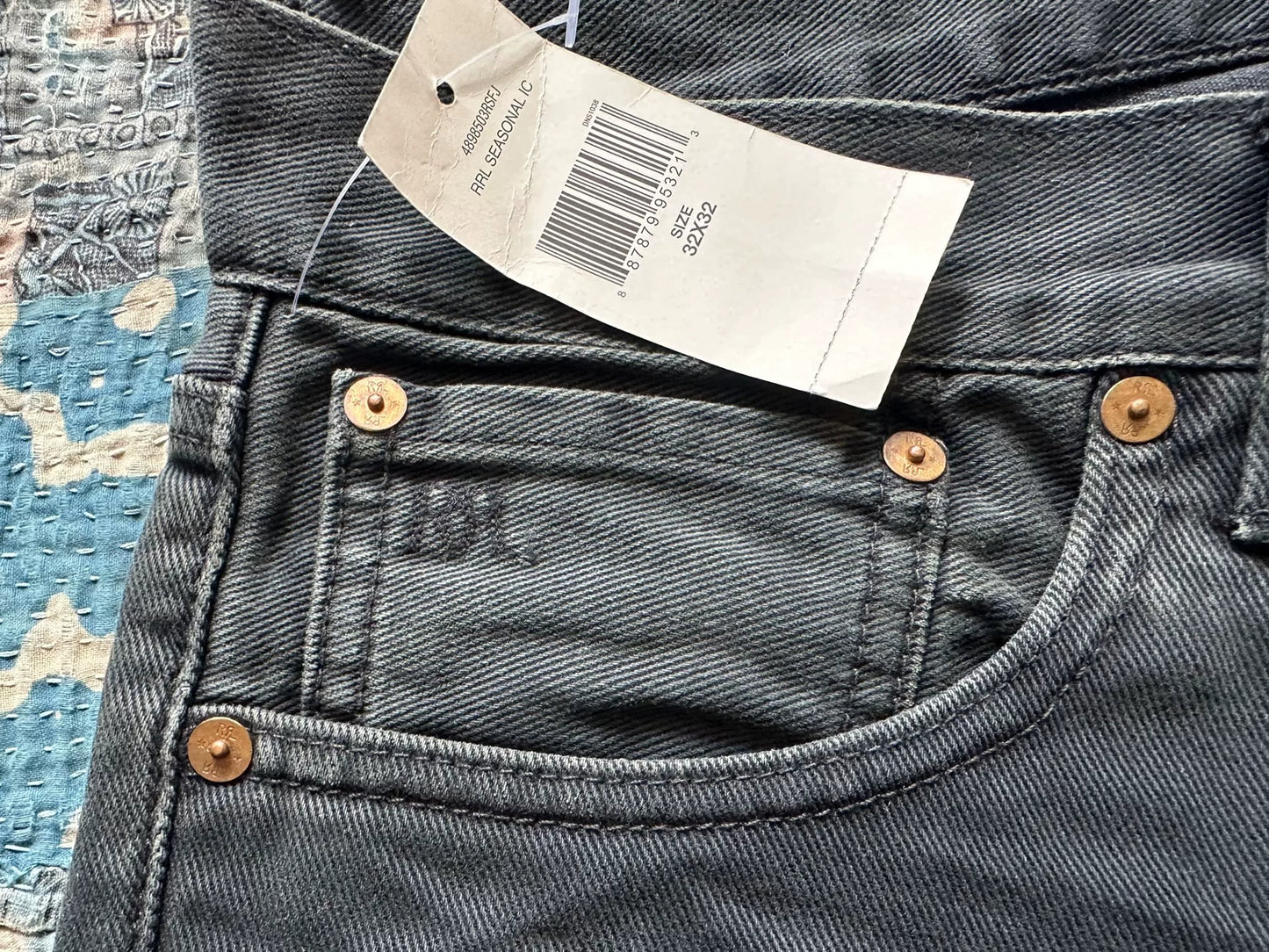 black vintage style long pants