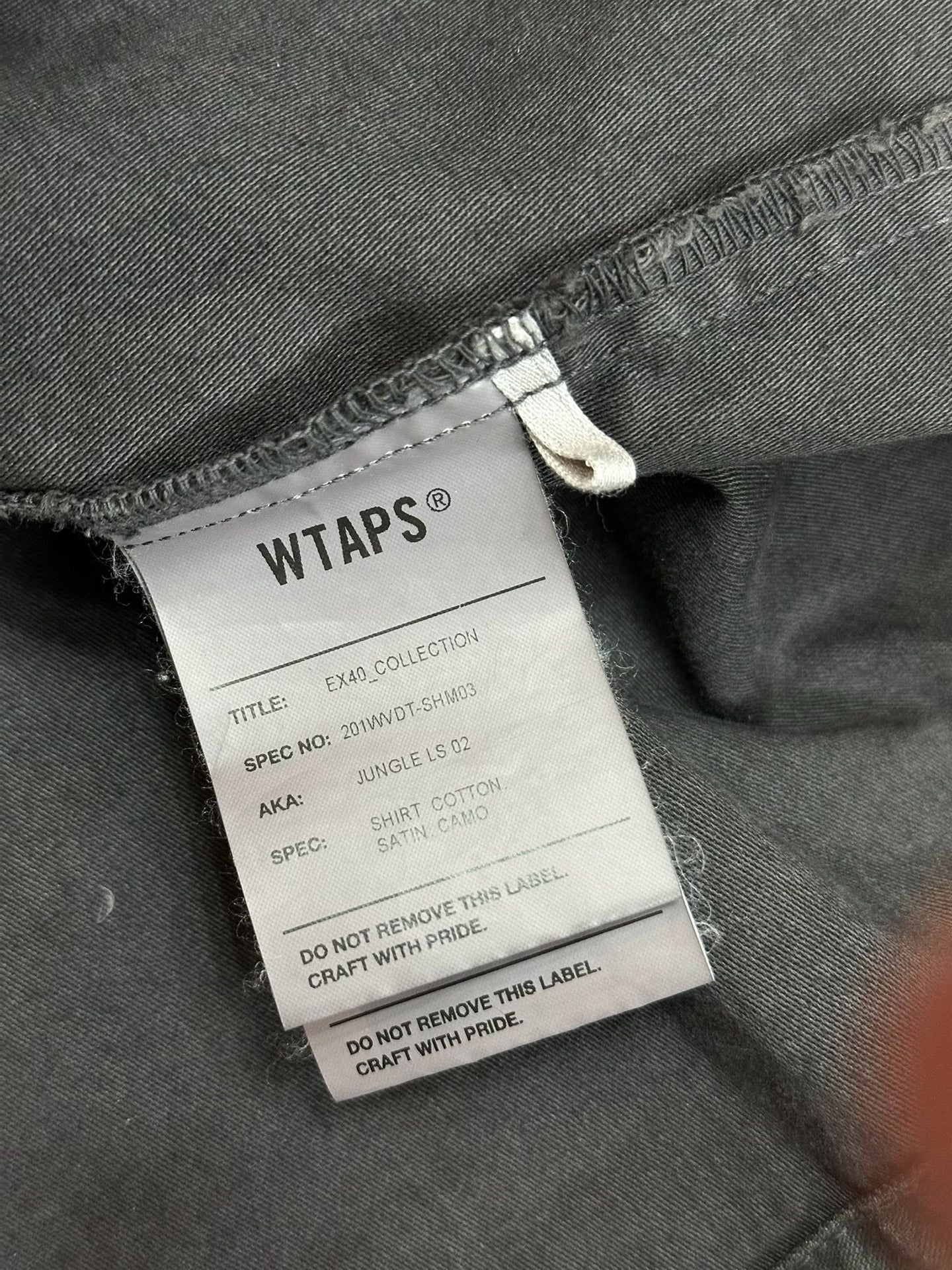 WTAPS JUNGLE LS Satin Camo Shirt