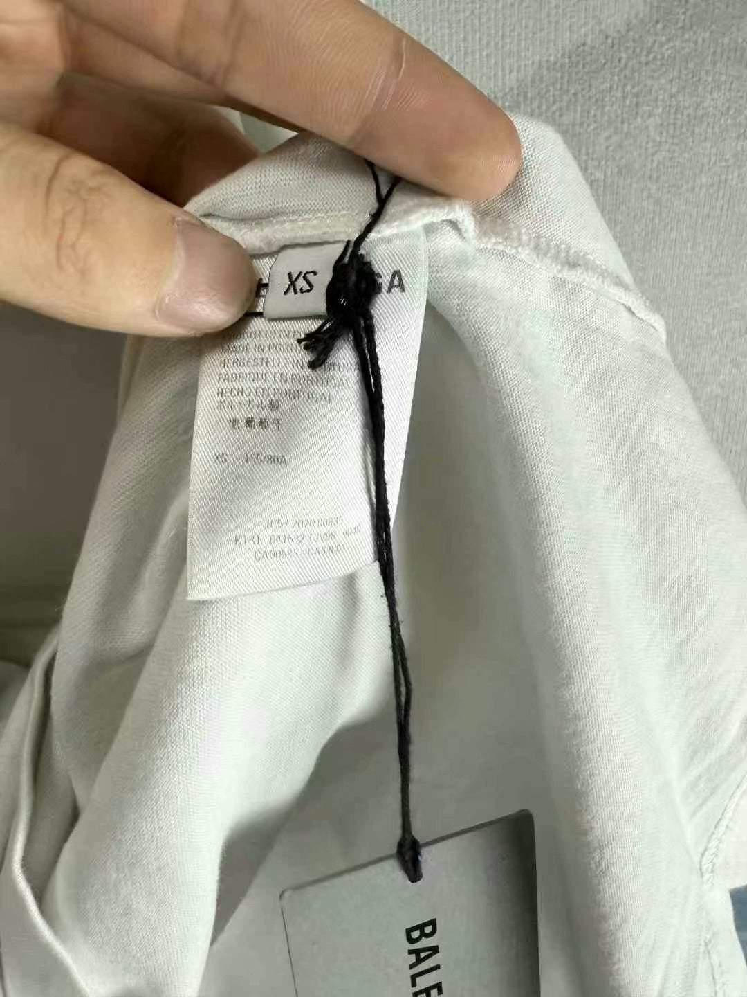 balenciaga white short sleeve wifi shirt