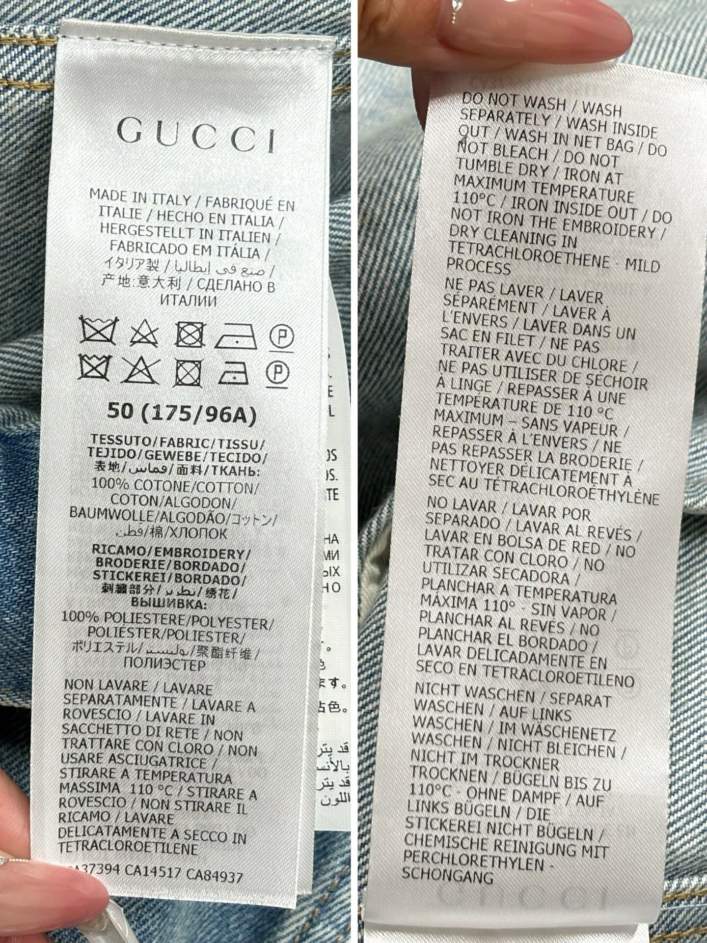 Gucci vintage Logo Denim Jacket