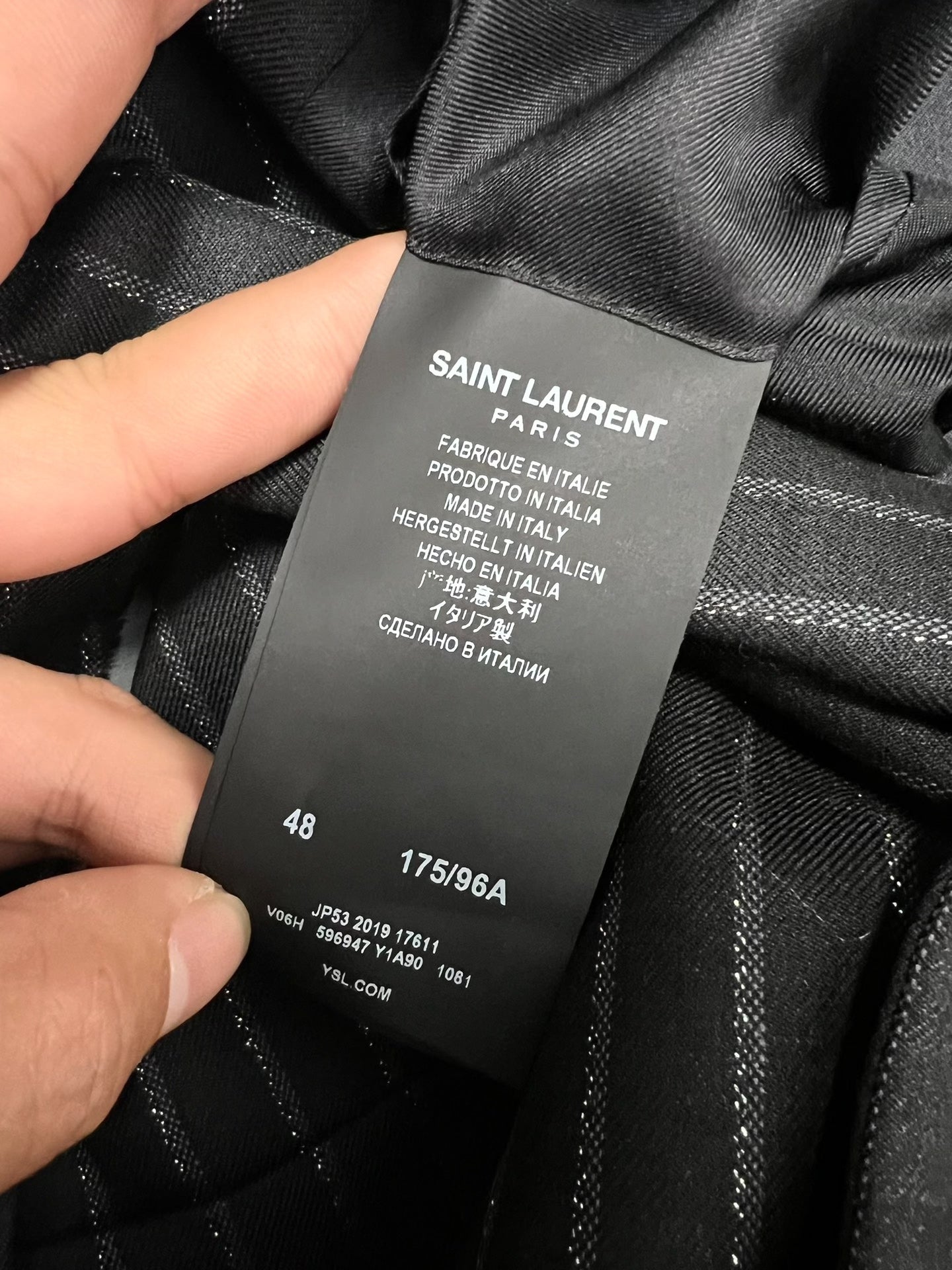 Saint Laurent Double-Breasted Pinstripe Blazer