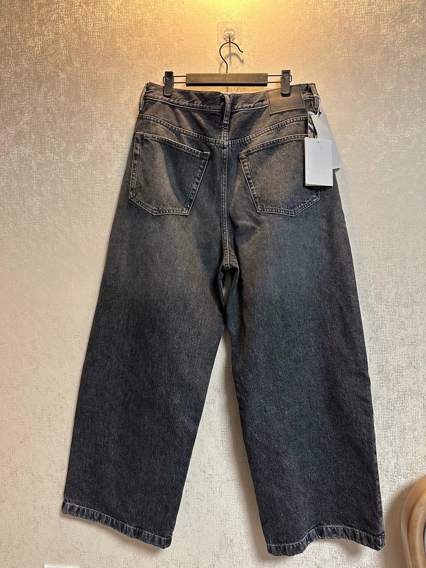 acne studios washed vintage denim pants