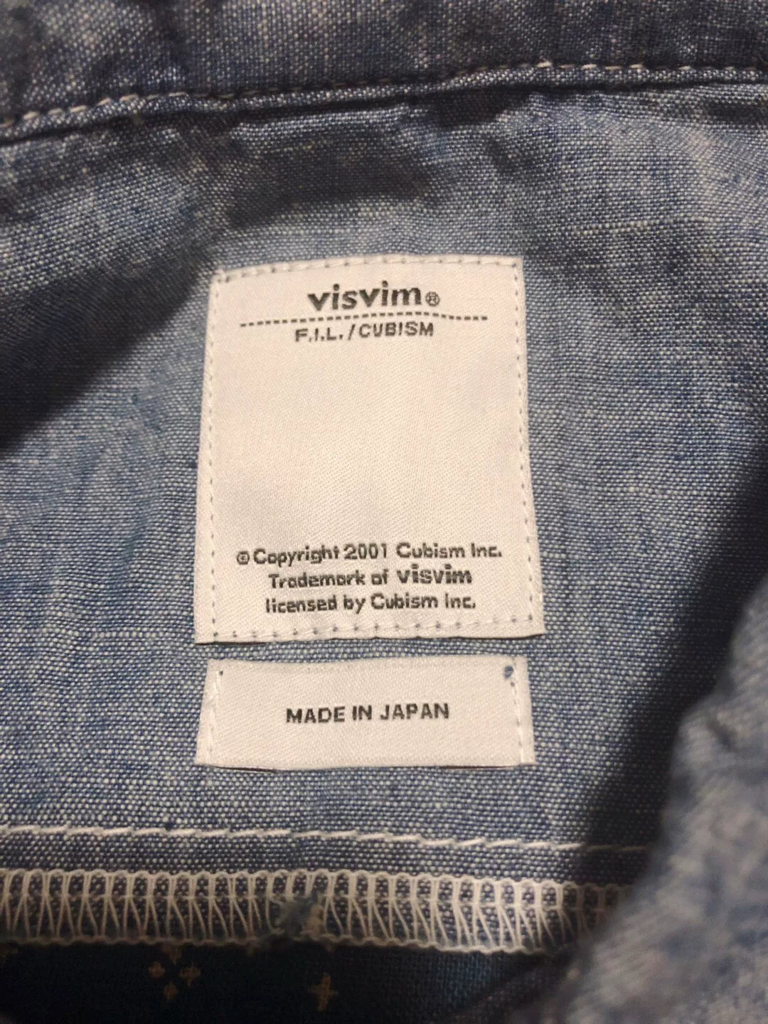 Visvim Granger Chambray Patchwork Shirt