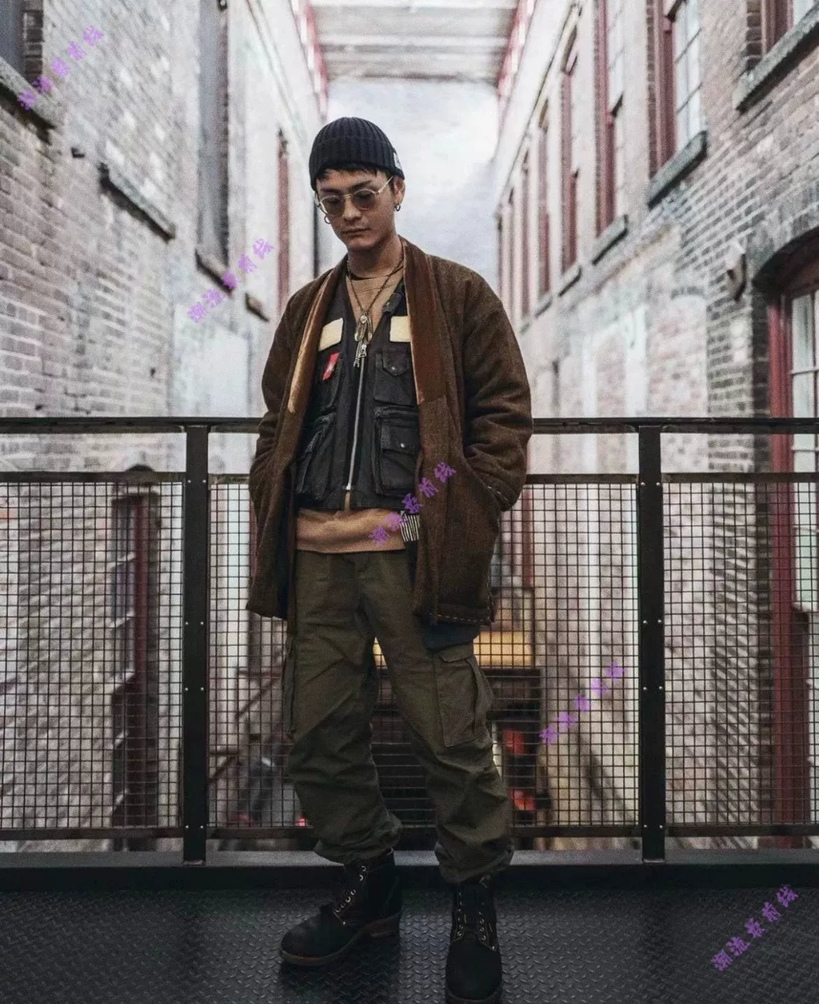 visvim Dotera Coat Harris Tweed Silk Jacket