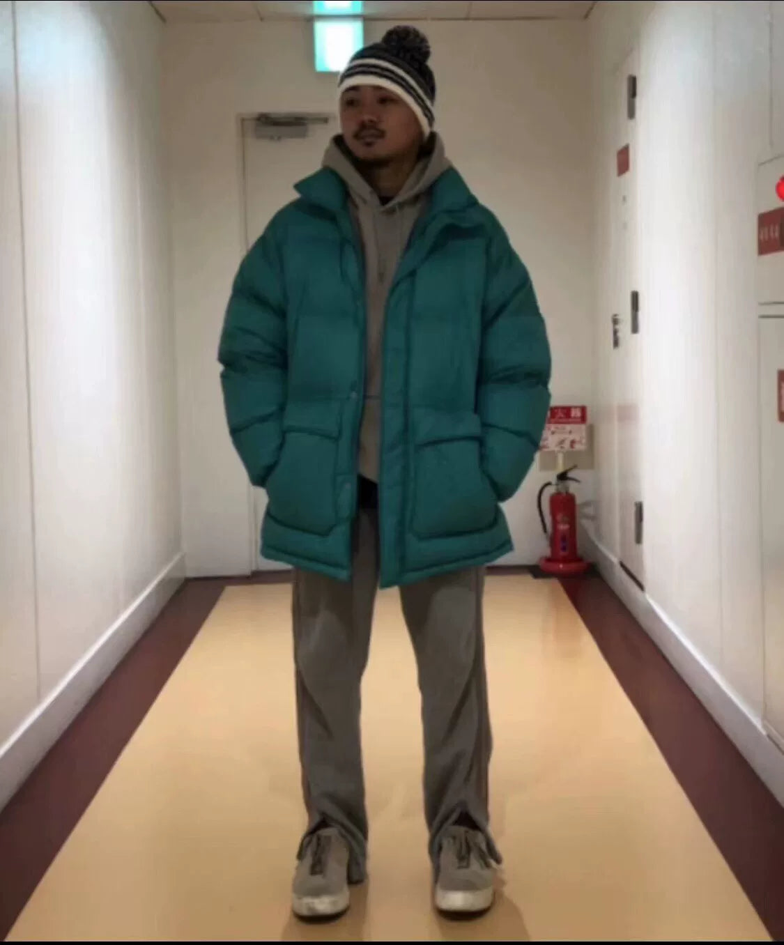 stylish teal puffer jacket for winter wear