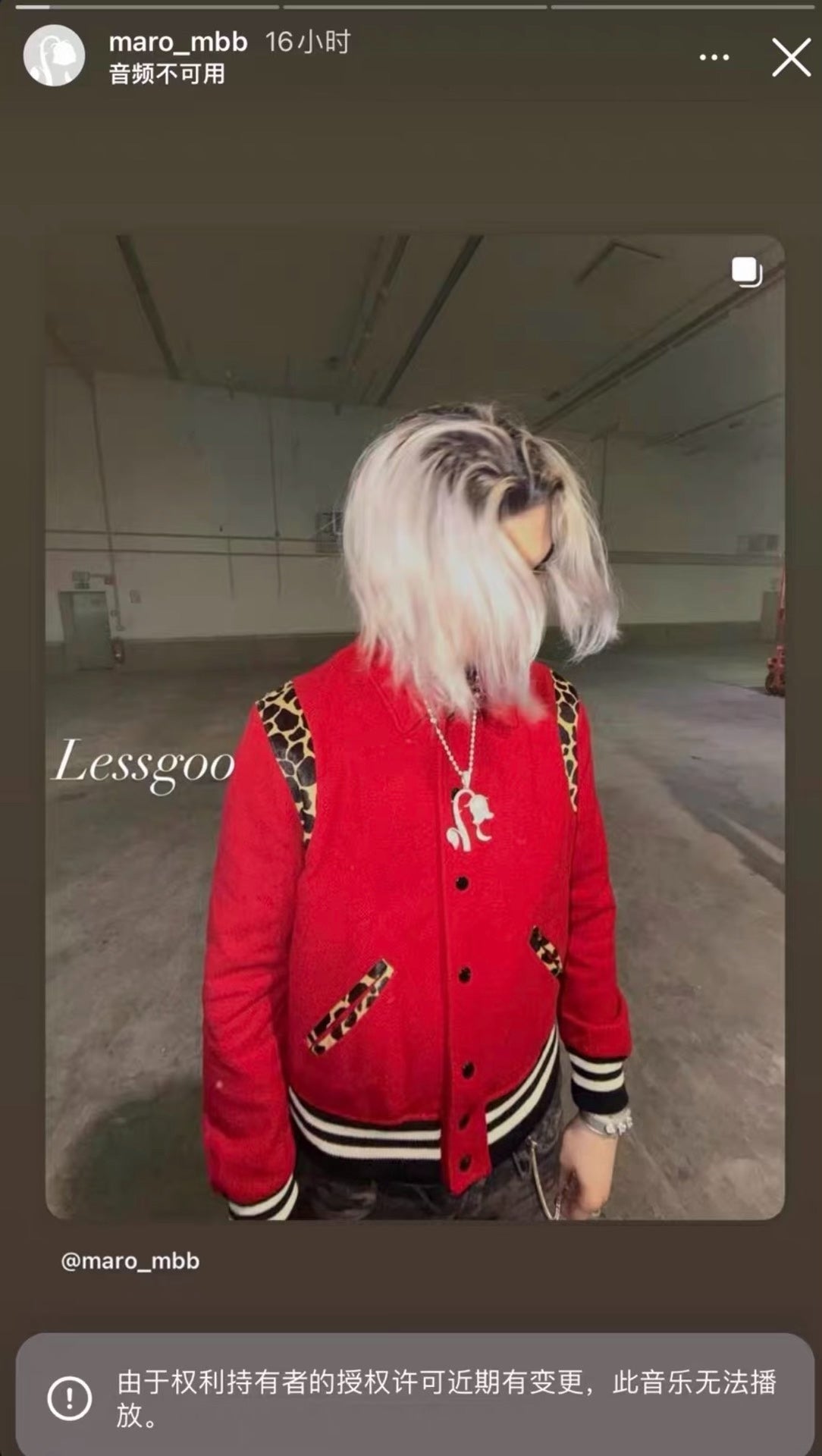 Saint Laurent Red Leopard Wool Varsity Jacket