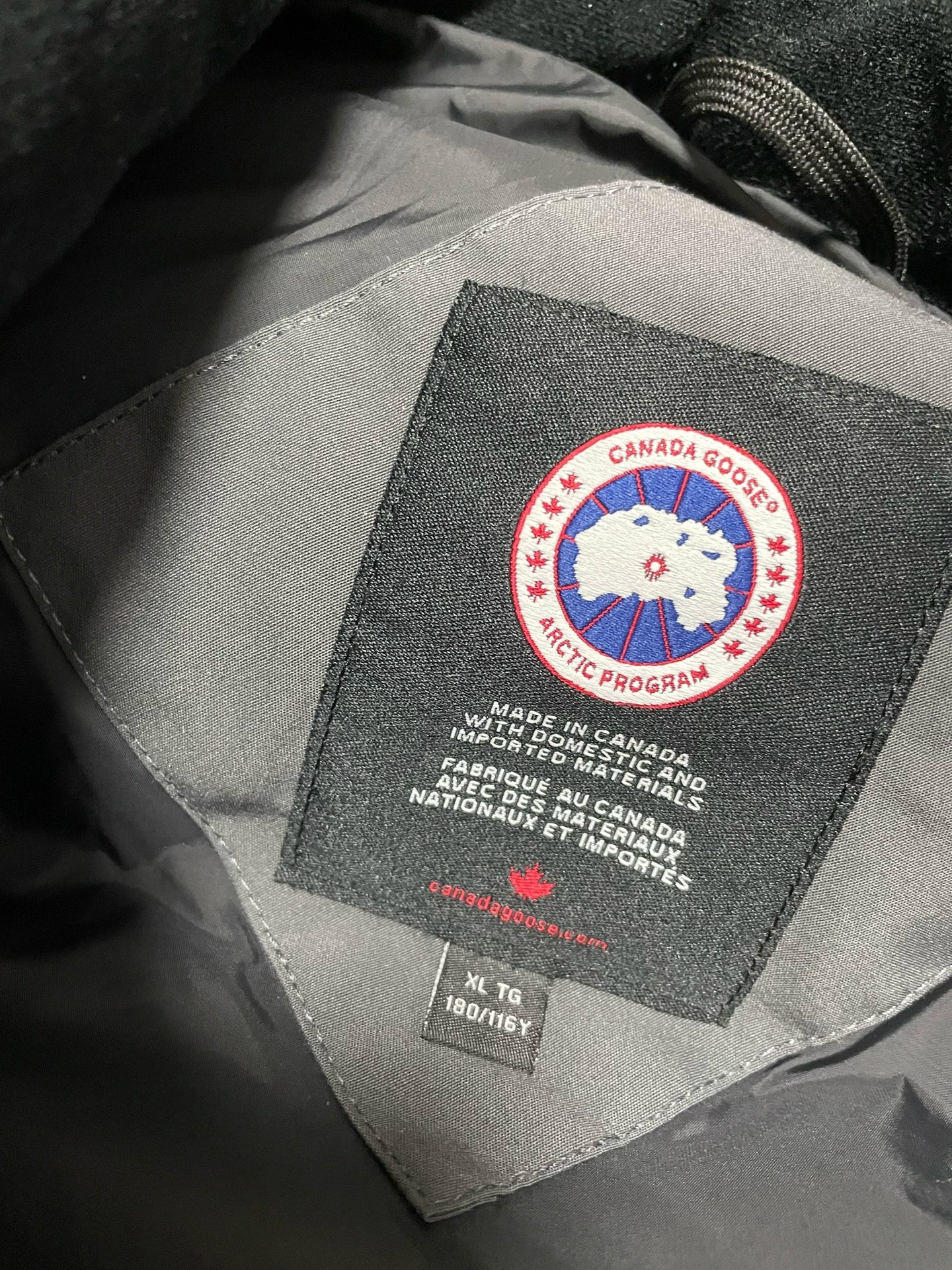 Canada Goose Grey Down Vest in XL Size